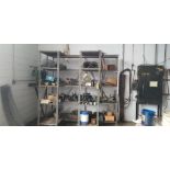 Steel Rack w/ Content of Assorted Power Panels, Transformers, Switches
