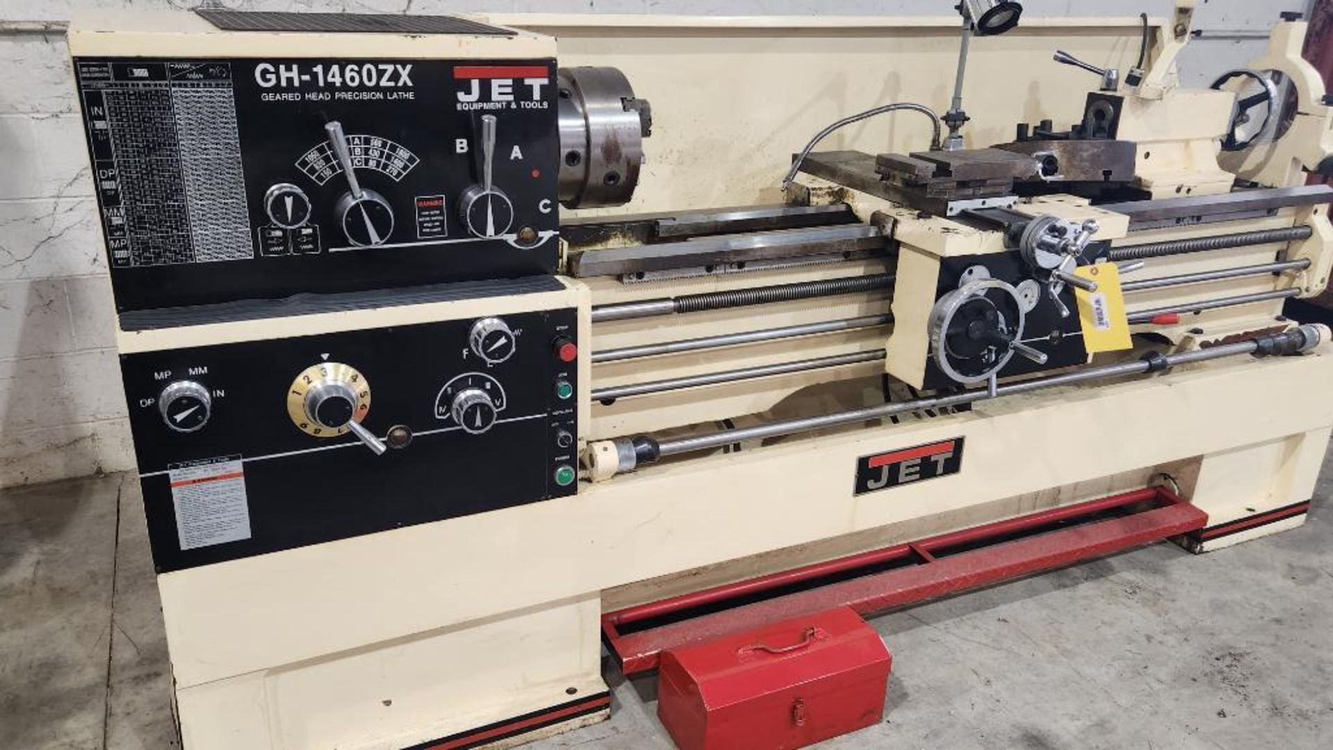 Jet Geared Head Precision Lathe, Model GH-1460ZX, S/N 000821ZX204, 230V/460V, 3-Phase - Image 3 of 14
