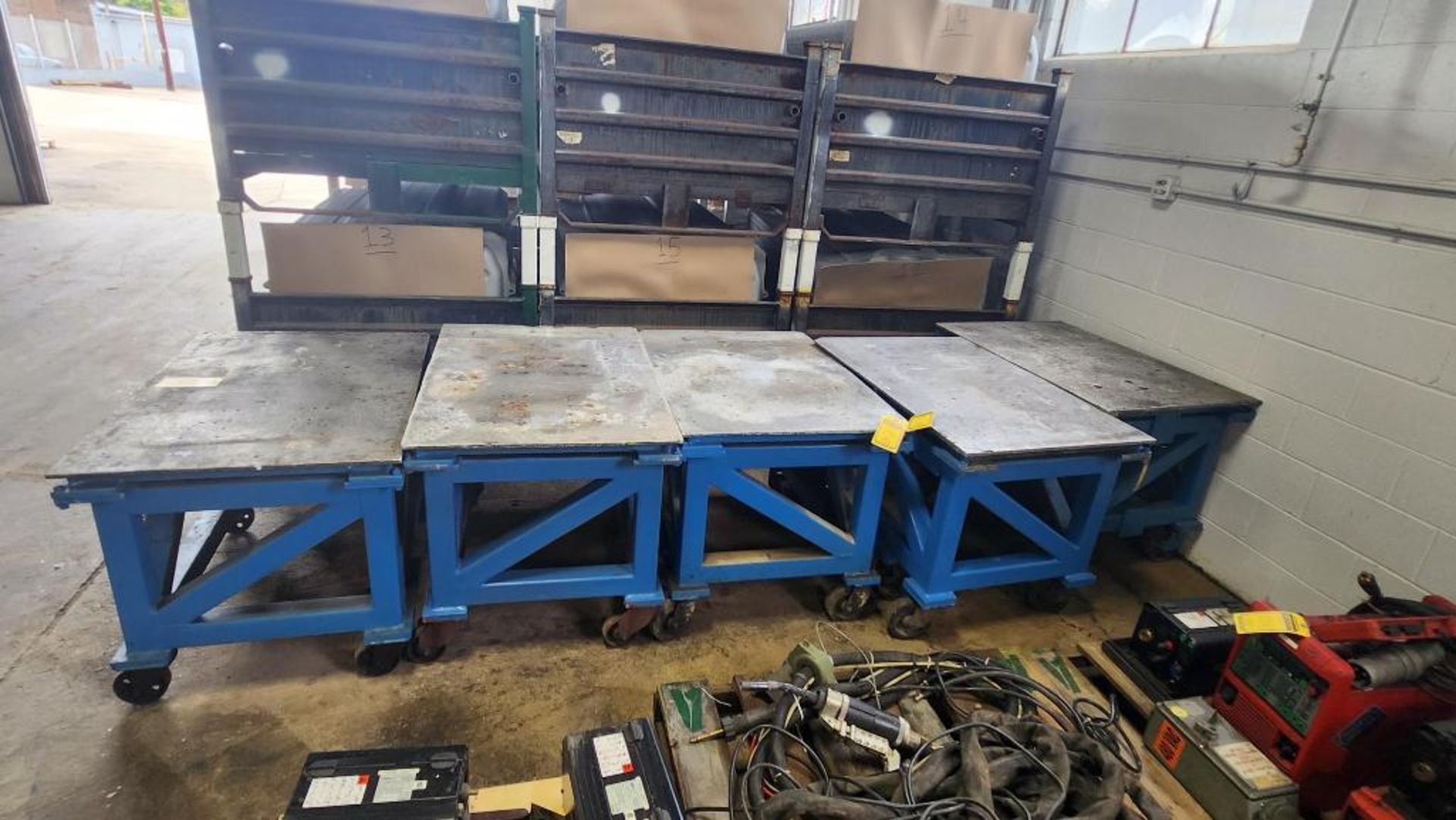 (5x) Steel Welding Table Carts - Image 4 of 5