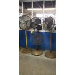 (3x) Shop Fans w/ Stands