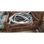 Steel Basket Skid w/ Content of Assorted Wiring & Flex Conduit