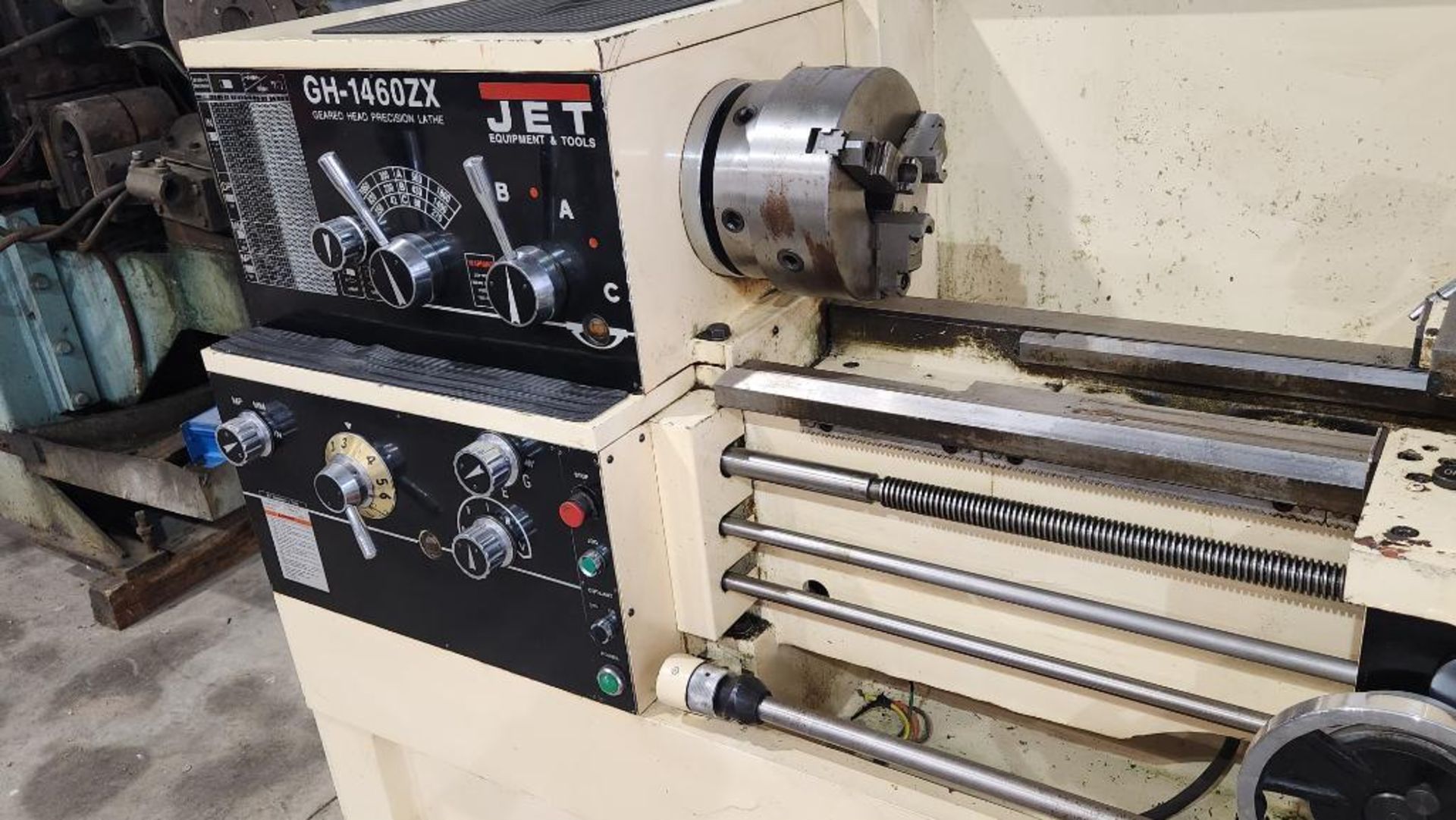 Jet Geared Head Precision Lathe, Model GH-1460ZX, S/N 000821ZX204, 230V/460V, 3-Phase - Image 9 of 14