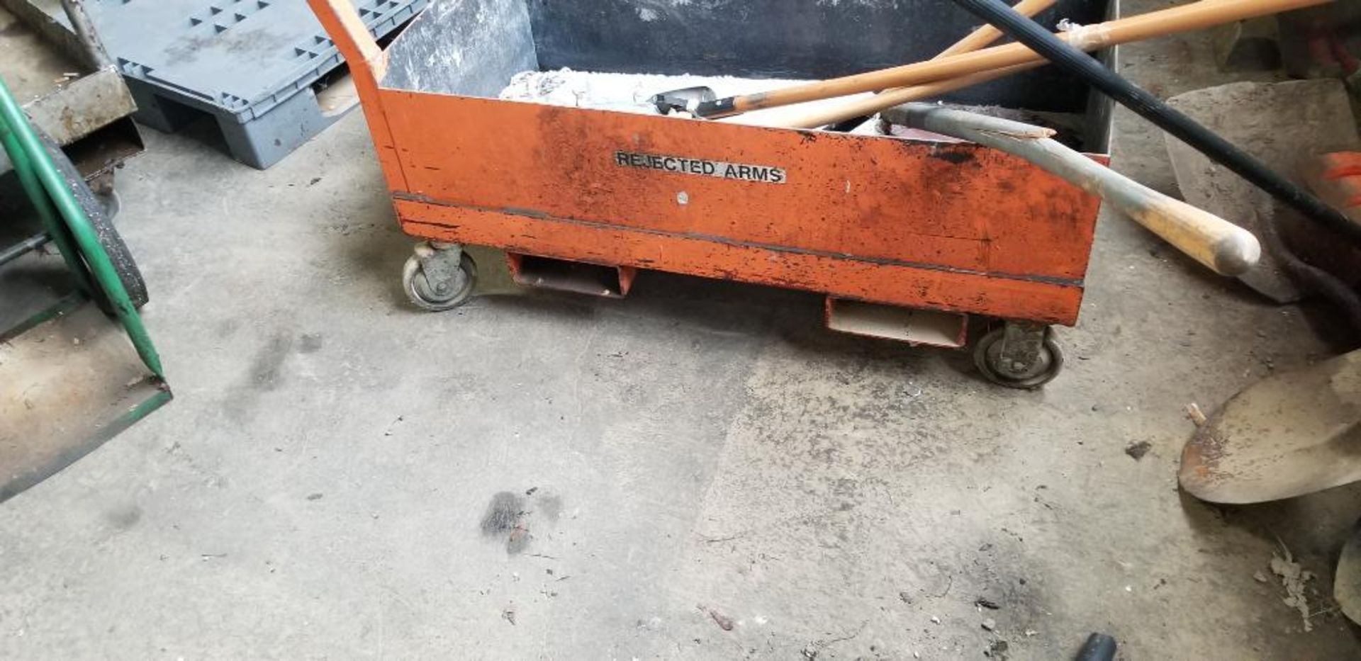 Steel Shop Cart w/ Fork Pockets - Image 2 of 2