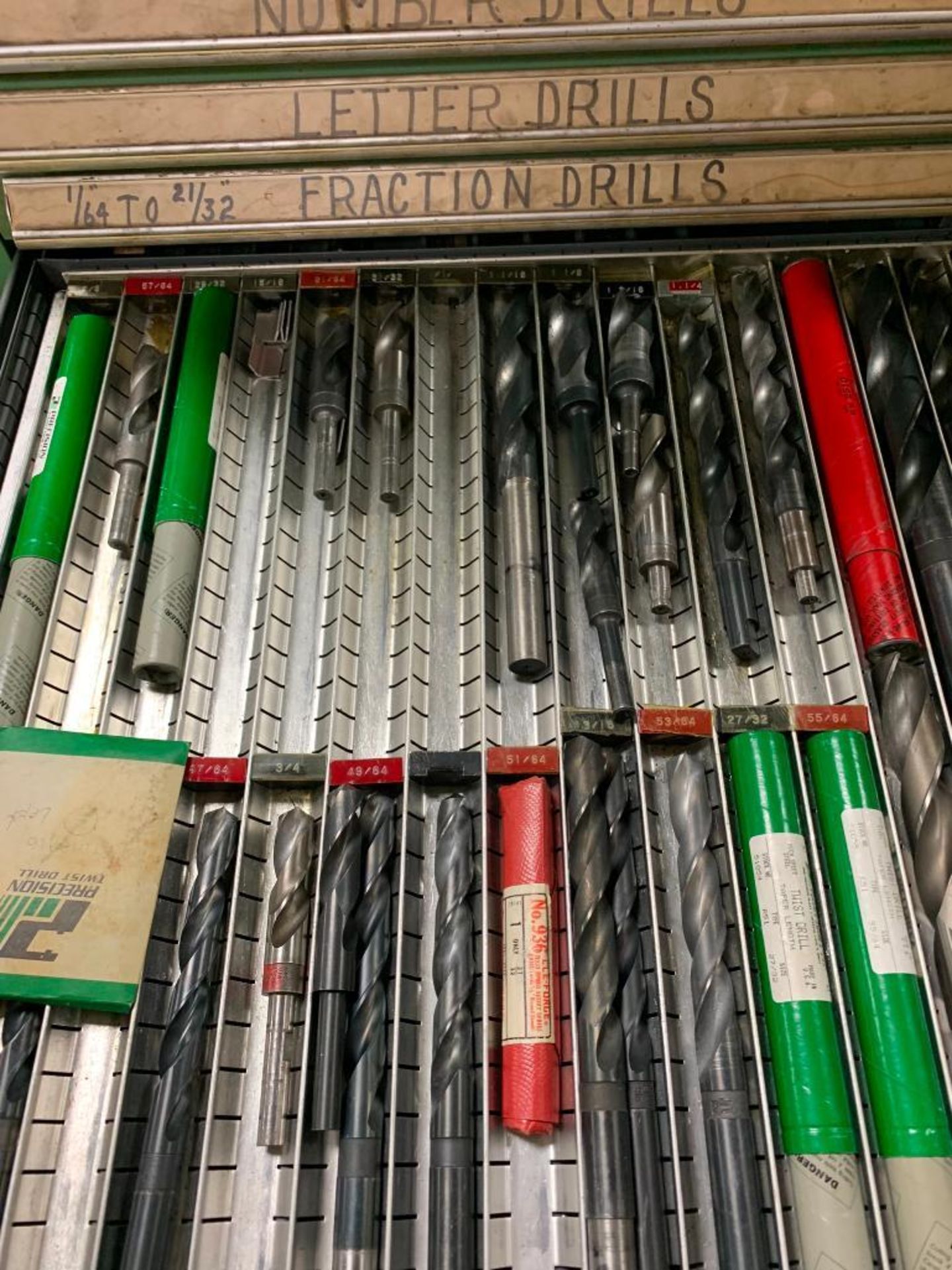 Vidmar 16-Drawer Cabinet w/ Drills, Mandrels, Feeler Stock, Reamers, Expansion Reamers, Drill Blanks - Image 6 of 24