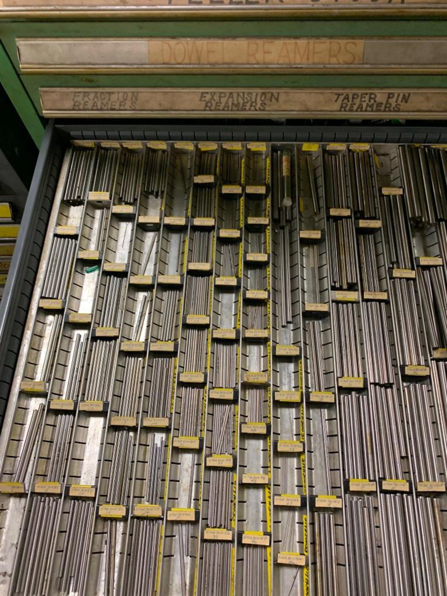 Vidmar 16-Drawer Cabinet w/ Drills, Mandrels, Feeler Stock, Reamers, Expansion Reamers, Drill Blanks - Image 11 of 24