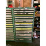 Vidmar 18-Drawer Cabinet w/ Counterbores, Keyway Cutters, Hold-Downs, Reamers, Arbors, Endmills, She