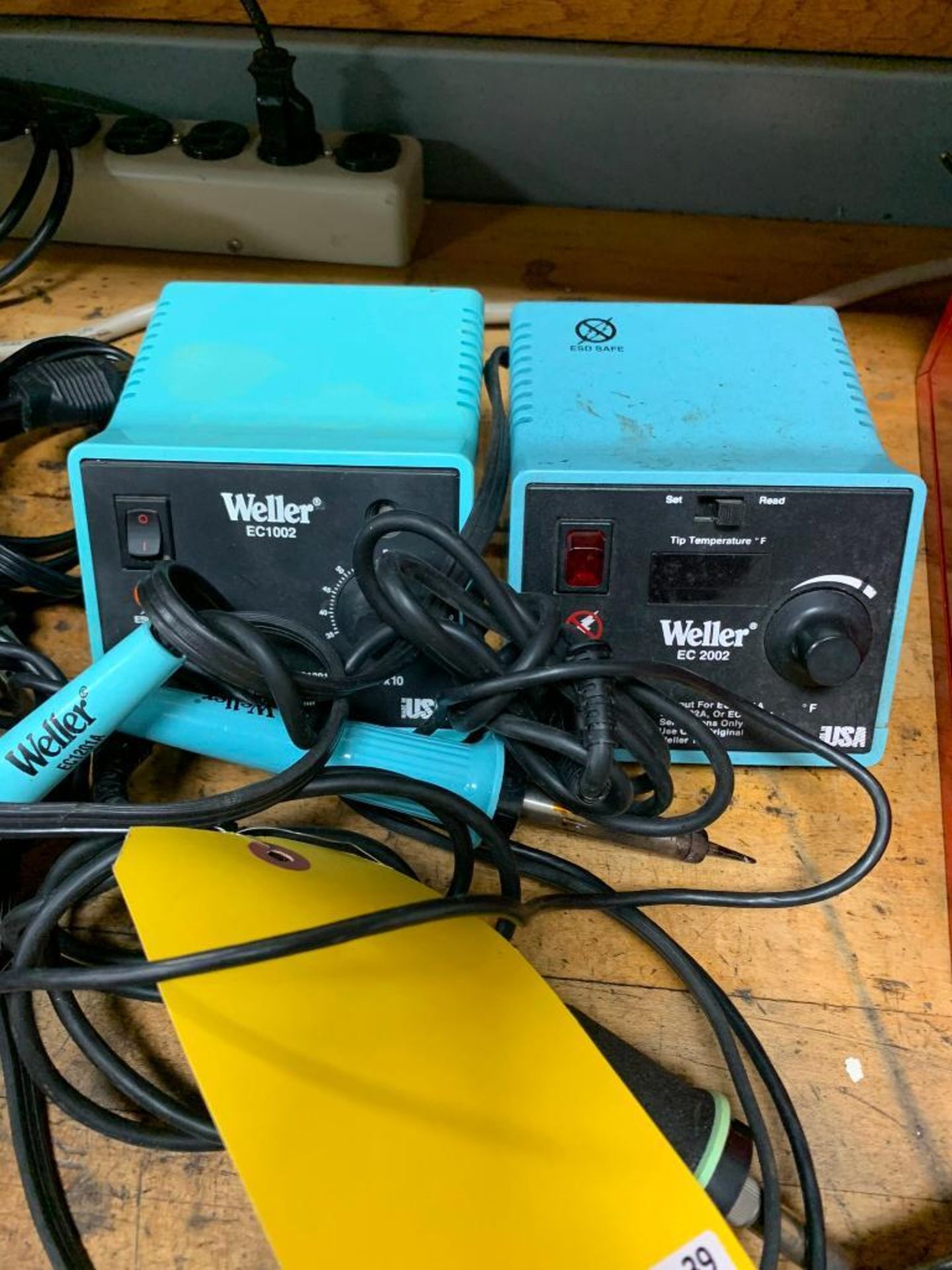 (2x) Weller Soldering Pen Stations, Models EC1002 & EC2002, 120 V