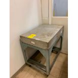 Rahn Granite Surface Plate on Table w/ Casters, 36" X 24" X 6"