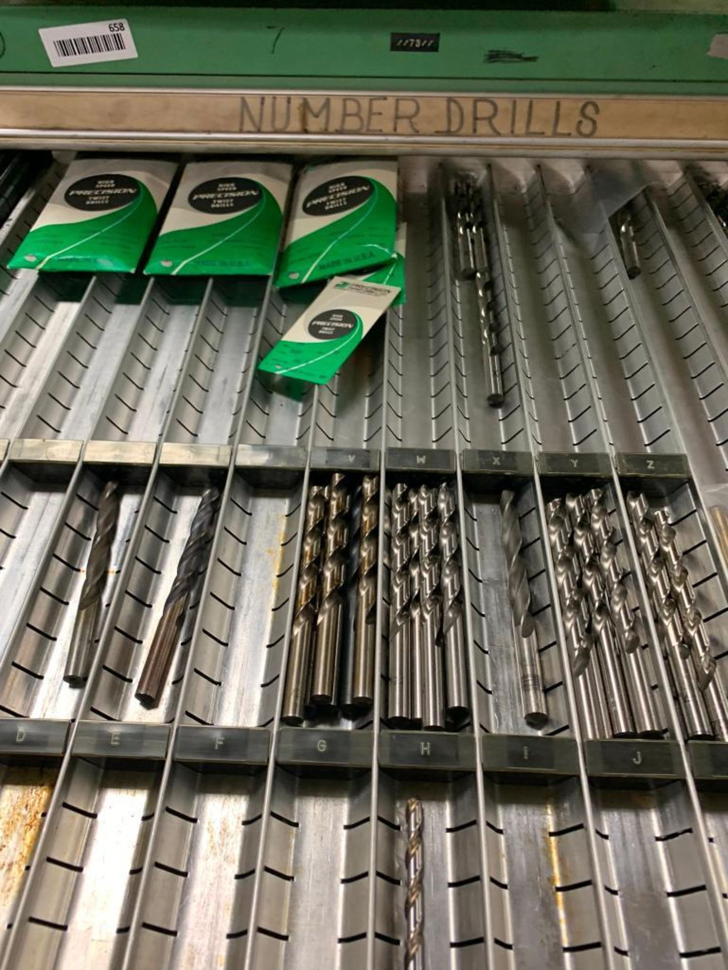 Vidmar 16-Drawer Cabinet w/ Drills, Mandrels, Feeler Stock, Reamers, Expansion Reamers, Drill Blanks - Image 4 of 24