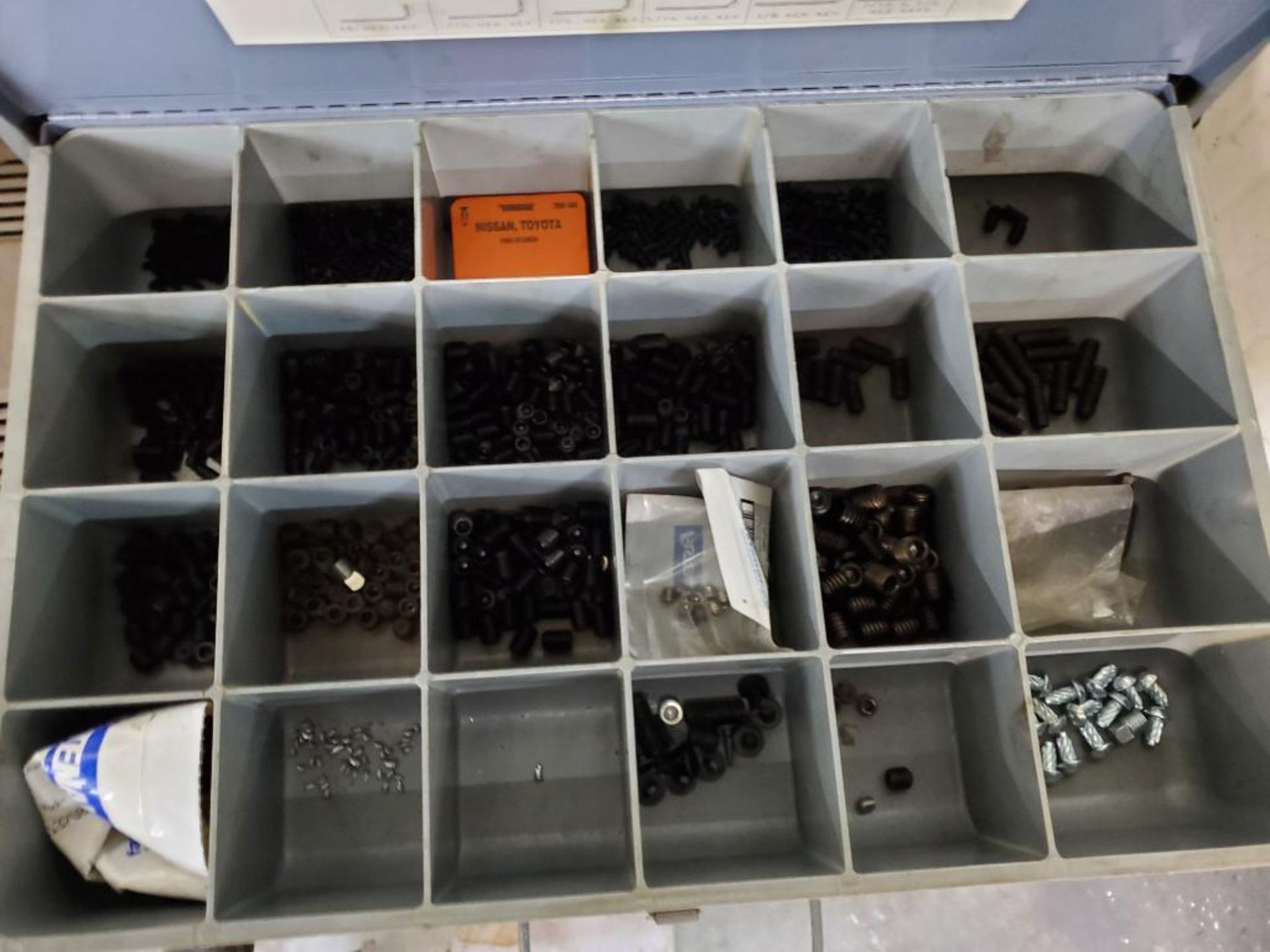 (15) Drawer Cabinet Boxes w/ Key Stock, Rivets, Allen Cap Screws Roll Pins, Retaining Rings, Tags, M - Image 4 of 16
