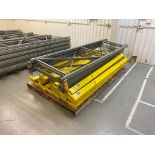 Pallet Racking: (4) 10' Slot Uprights, (24) 86" Slot Beams