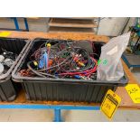 Box w/ Assorted Leads & Electrical Cord
