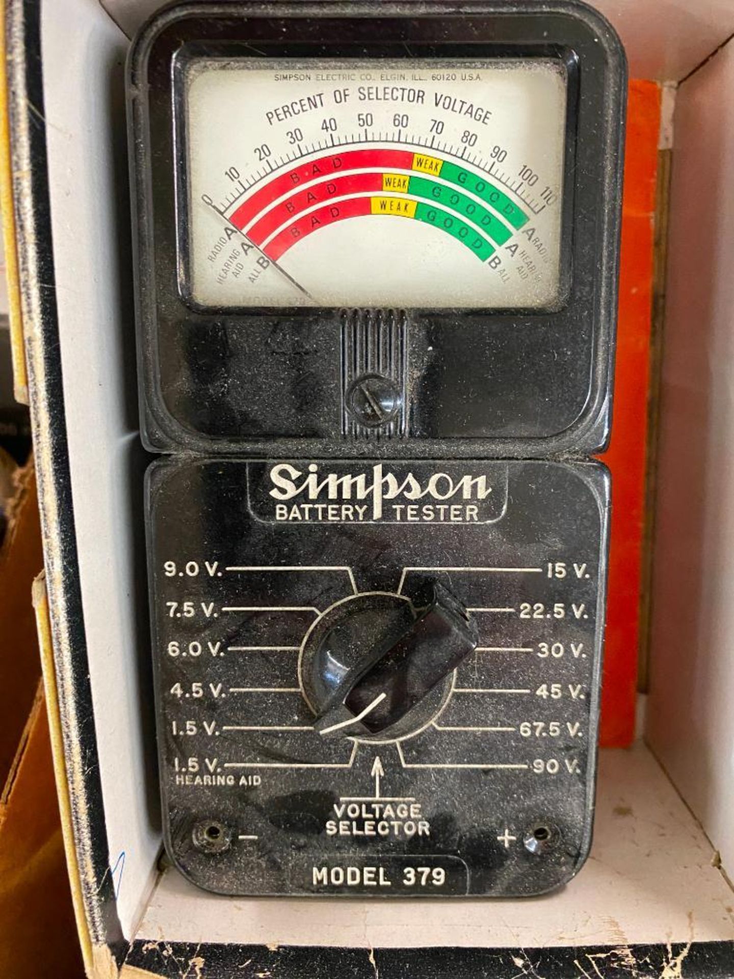 Simpson Battery Tester, (2) Positectors, Static Fieldmeter, & Multimeter - Image 3 of 3