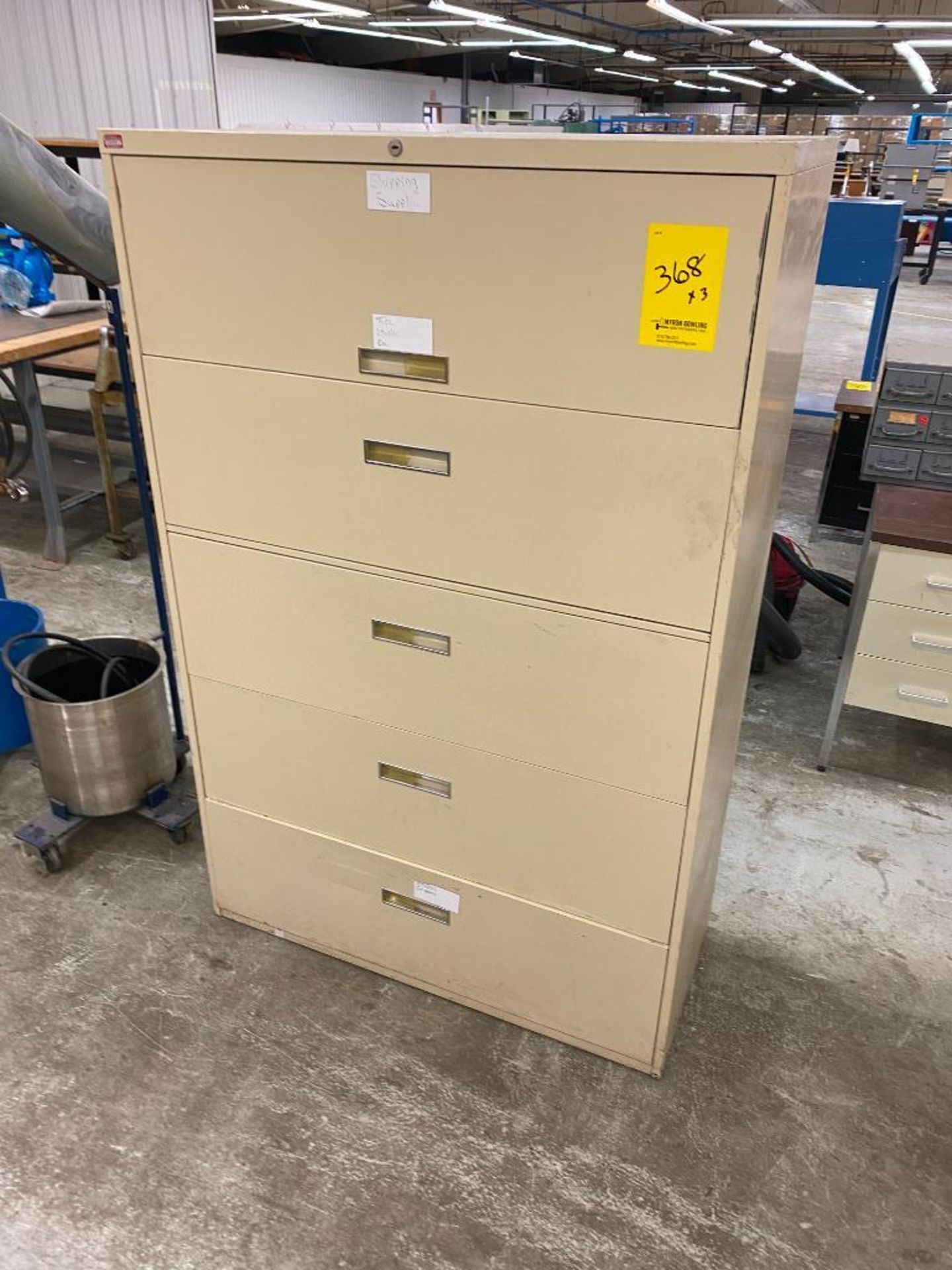 (3) File Cabinets - Image 3 of 3