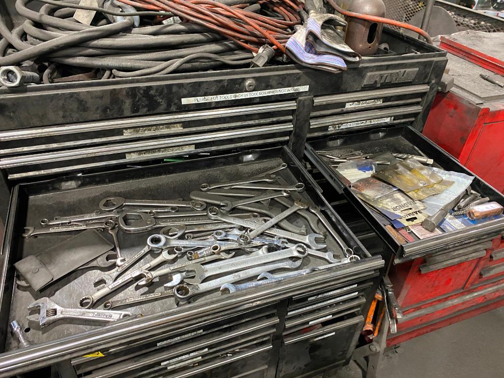 WATERLOO TOOLBOX W/ SCREWDRIVERS WRENCHES, SOCKETS, HELICOIL SETS, VISE ...