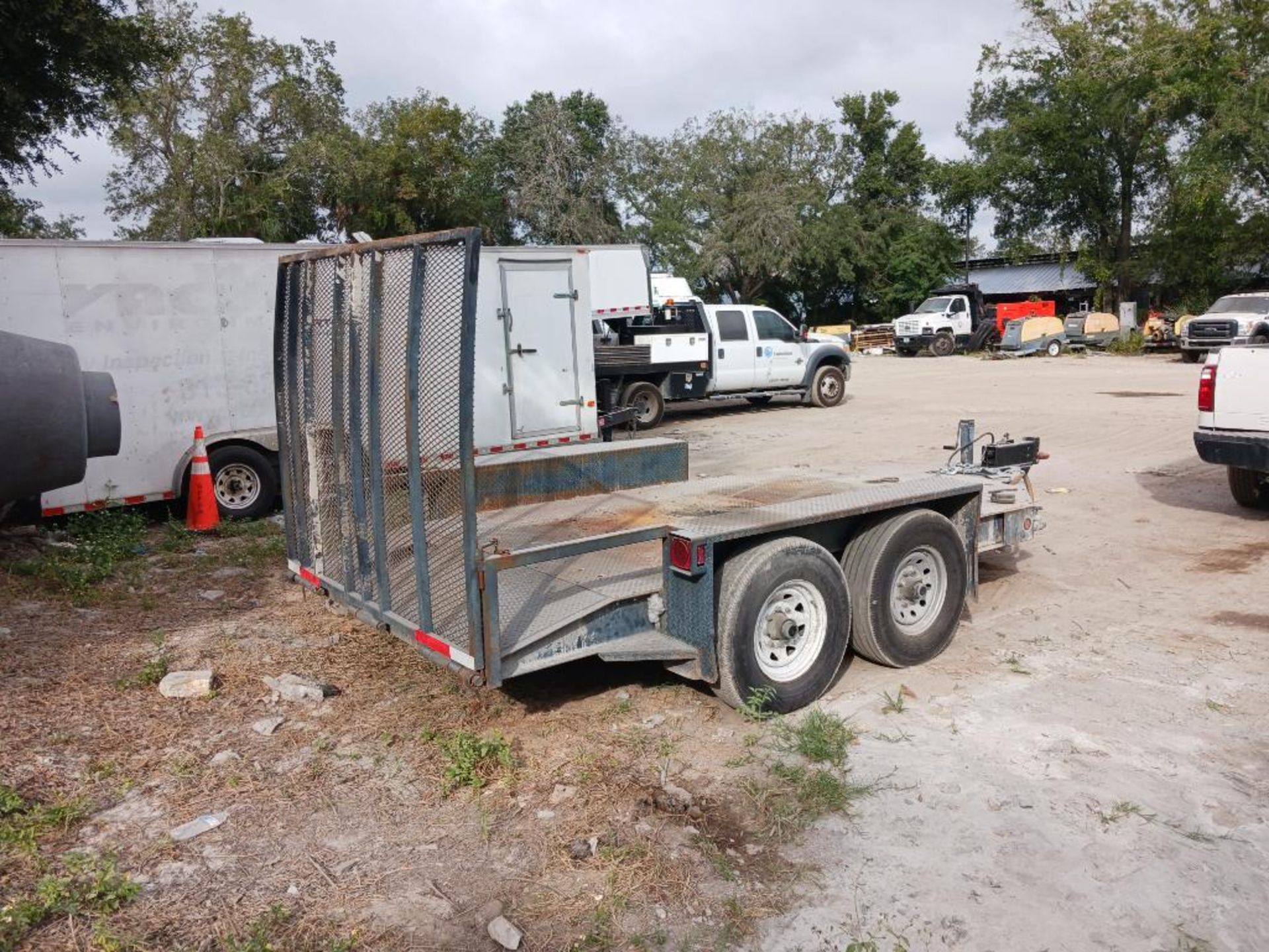 Heavy Duty Tandem Axle Trailer, Pintle Hitch, Shop Built, VIN NOVIN0201114517 (No Title) (Located at - Image 2 of 2