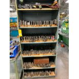 Assorted Press Brake Dies & Shelf Unit