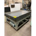 Rahn Granite Surface Plate Table on Casters, 72" X 48" X 10"