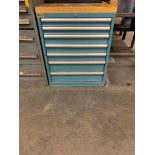 Lista 7-Drawer Cabinet w/ Content: No/Letter Drills, Reamers, Endmills, 40-Taper Tool Holders, Colle