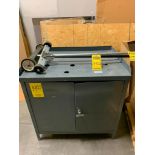 (3) 2-Door Cabinets, (5) File Cabinet, (1) Other Cabinet w/ Content: Shim Stock, Rolling Magnets