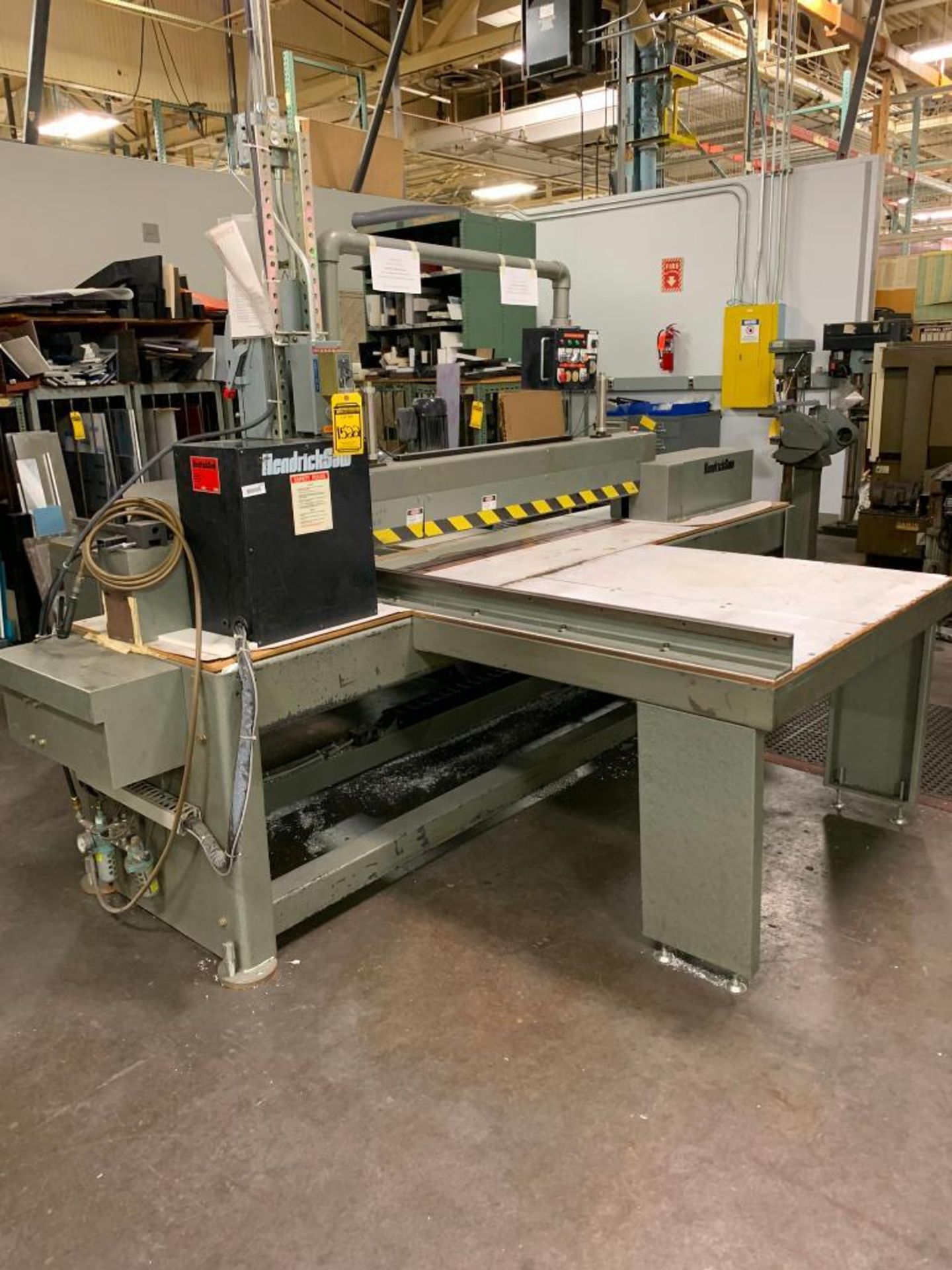 1992 Hendricksaw Horizontal Panel Saw, 63" Width Capacity, 126-1/2" X 46" Table, Proscale LCD Readou - Image 2 of 8