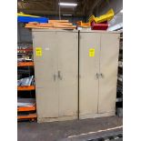 (2x) 2-Door Cabinets w/ Content: Shim Stock