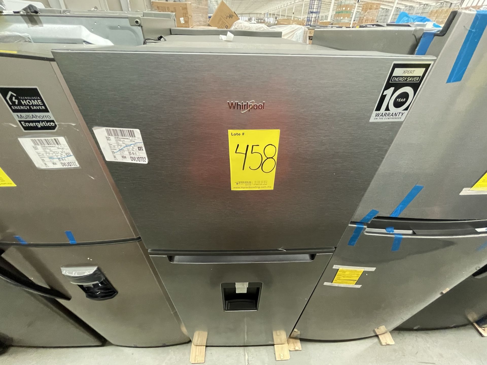 (EQUIPO NUEVO) 1 Refrigerador Con Dispensador De Agua Marca Whirlpool, Modelo WT1133M, Serie VSB248