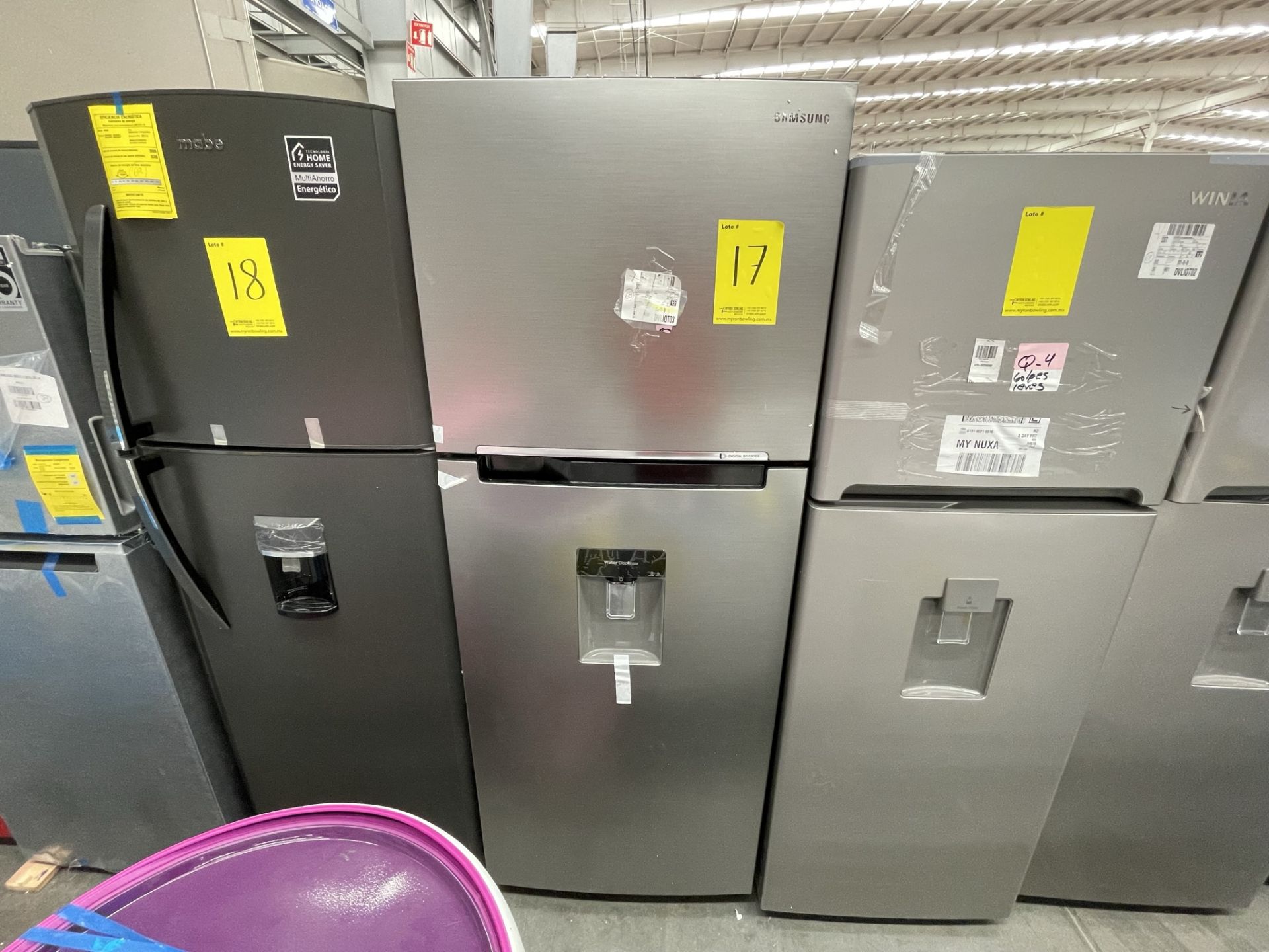 (EQUIPO NUEVO) 1 Refrigerador Con Dispensador De Agua Marca SAMSUNG, Modelo RT38A571JS9, Serie 0160