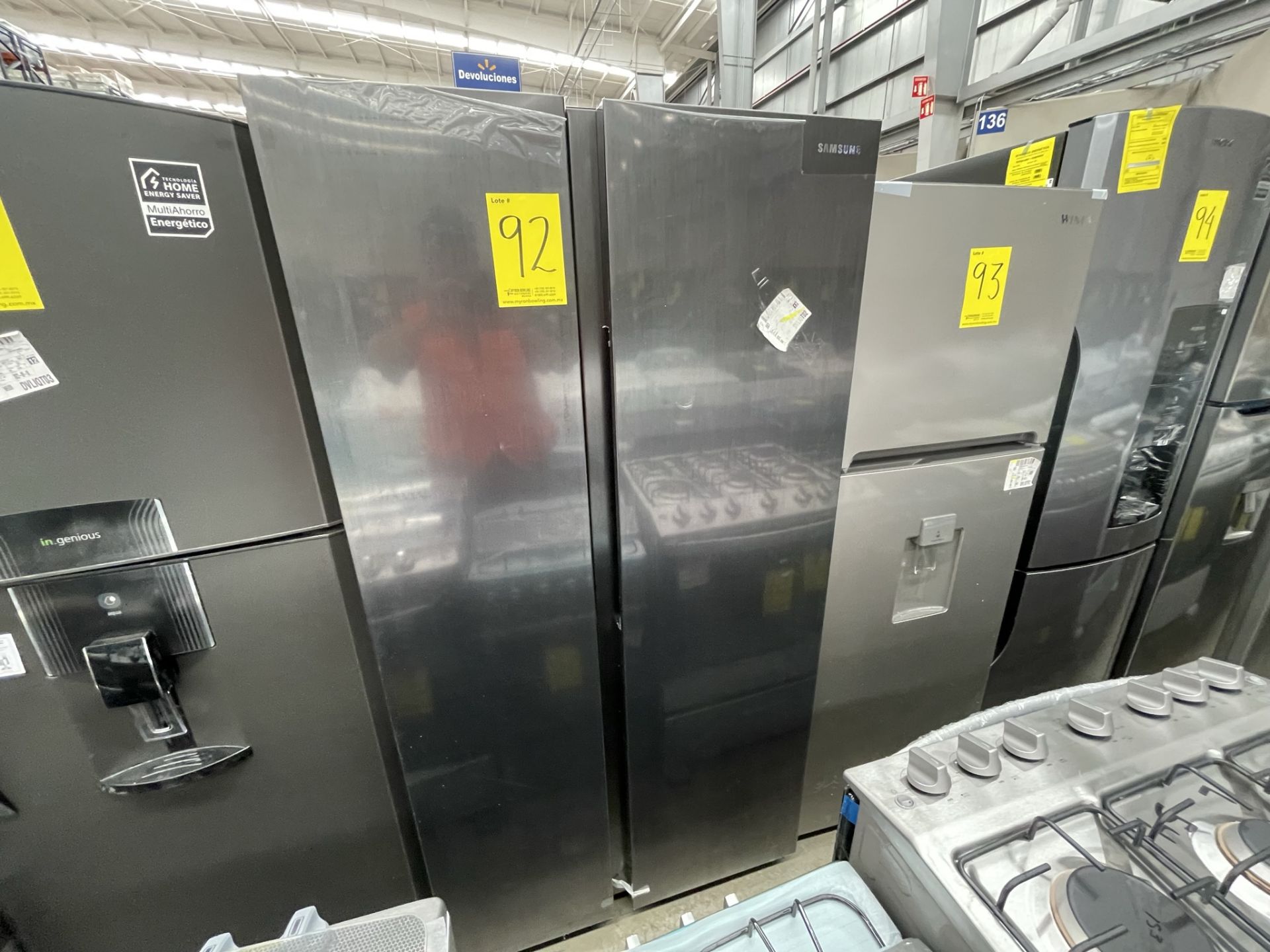 (EQUIPO NUEVO) 1 Refrigerador Marca SAMSUNG, Modelo RS28T5B00B1, Serie 00083M, Color GRIS, LB-61892 - Image 4 of 9