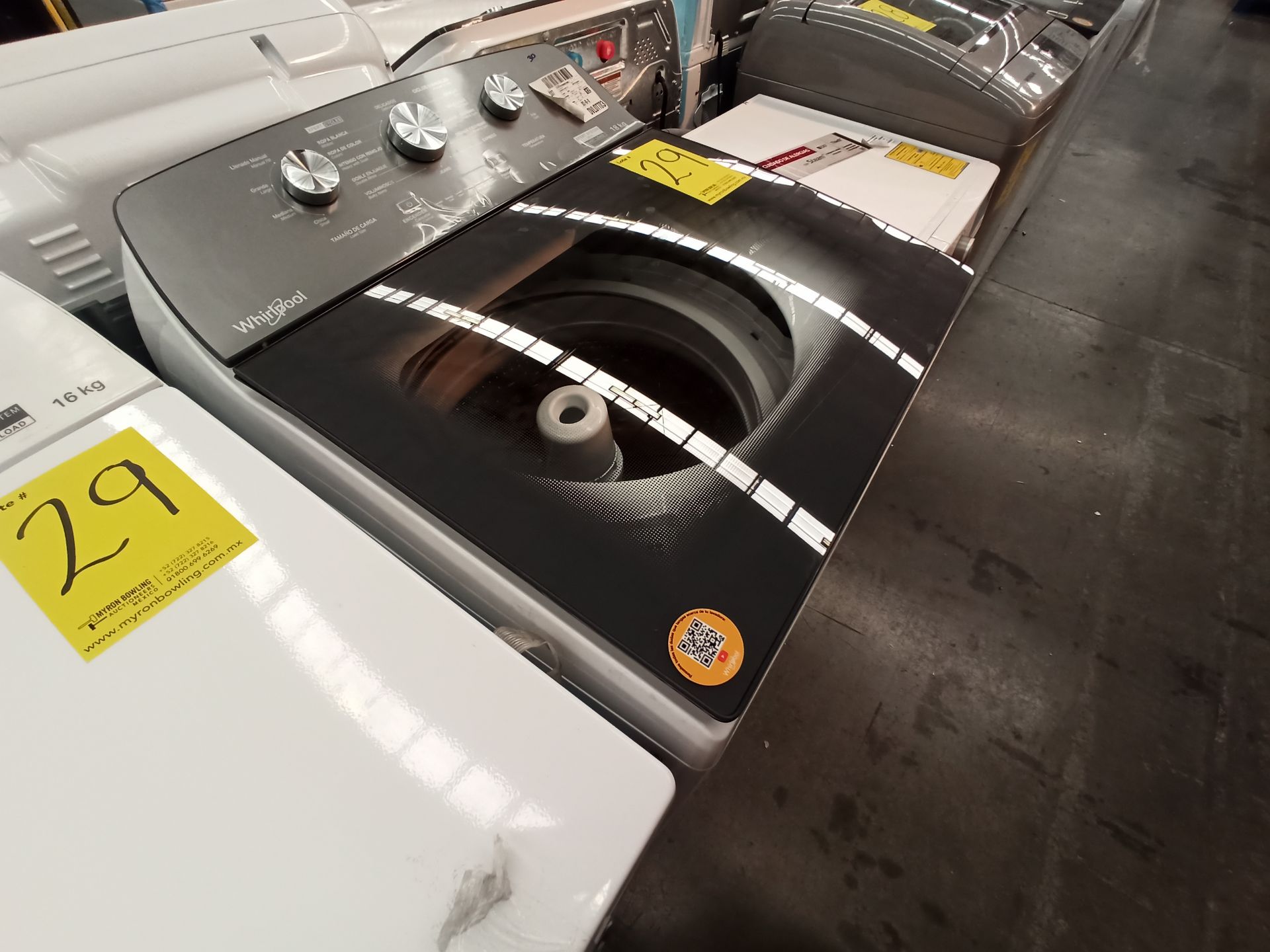 Lote de 2 Lavadoras contiene: 1 Lavadora de 18 KG Marca WHIRLPOOL, Modelo 8MWT81823WJM0, Serie HLB2 - Image 6 of 16