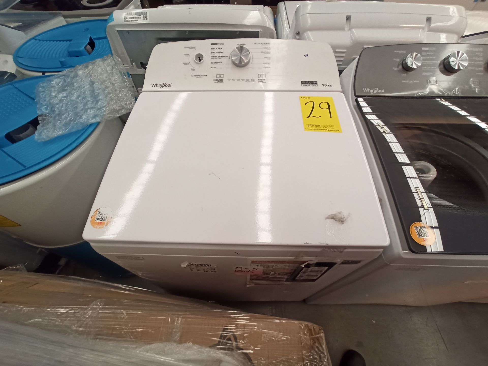 Lote de 2 Lavadoras contiene: 1 Lavadora de 18 KG Marca WHIRLPOOL, Modelo 8MWT81823WJM0, Serie HLB2 - Image 11 of 16