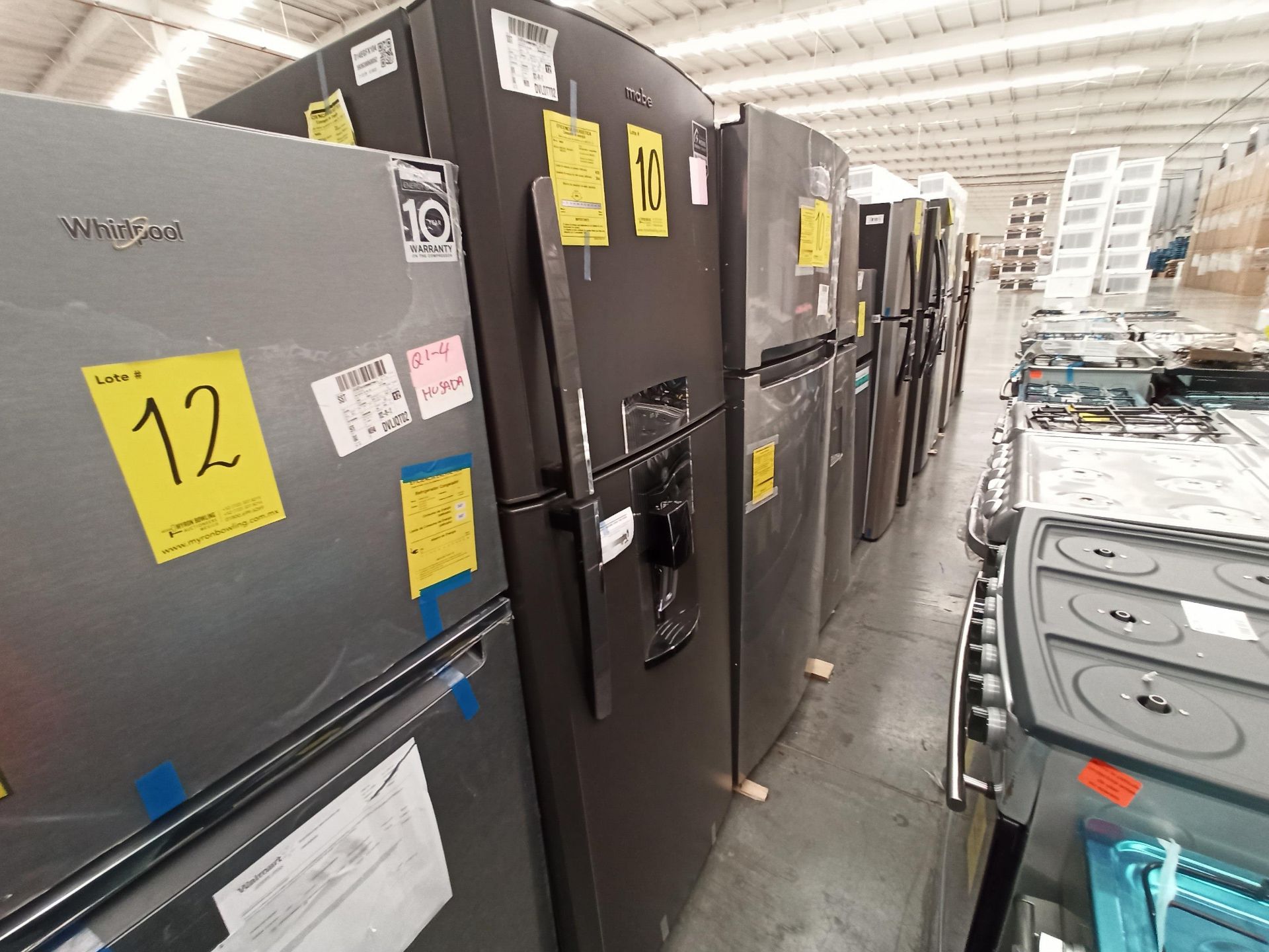 Lote de 2 refrigeradores contiene: 1 Refrigerador Marca WHIRLPOOL, Modelo WT1818A, Serie 878989, Co - Image 10 of 16