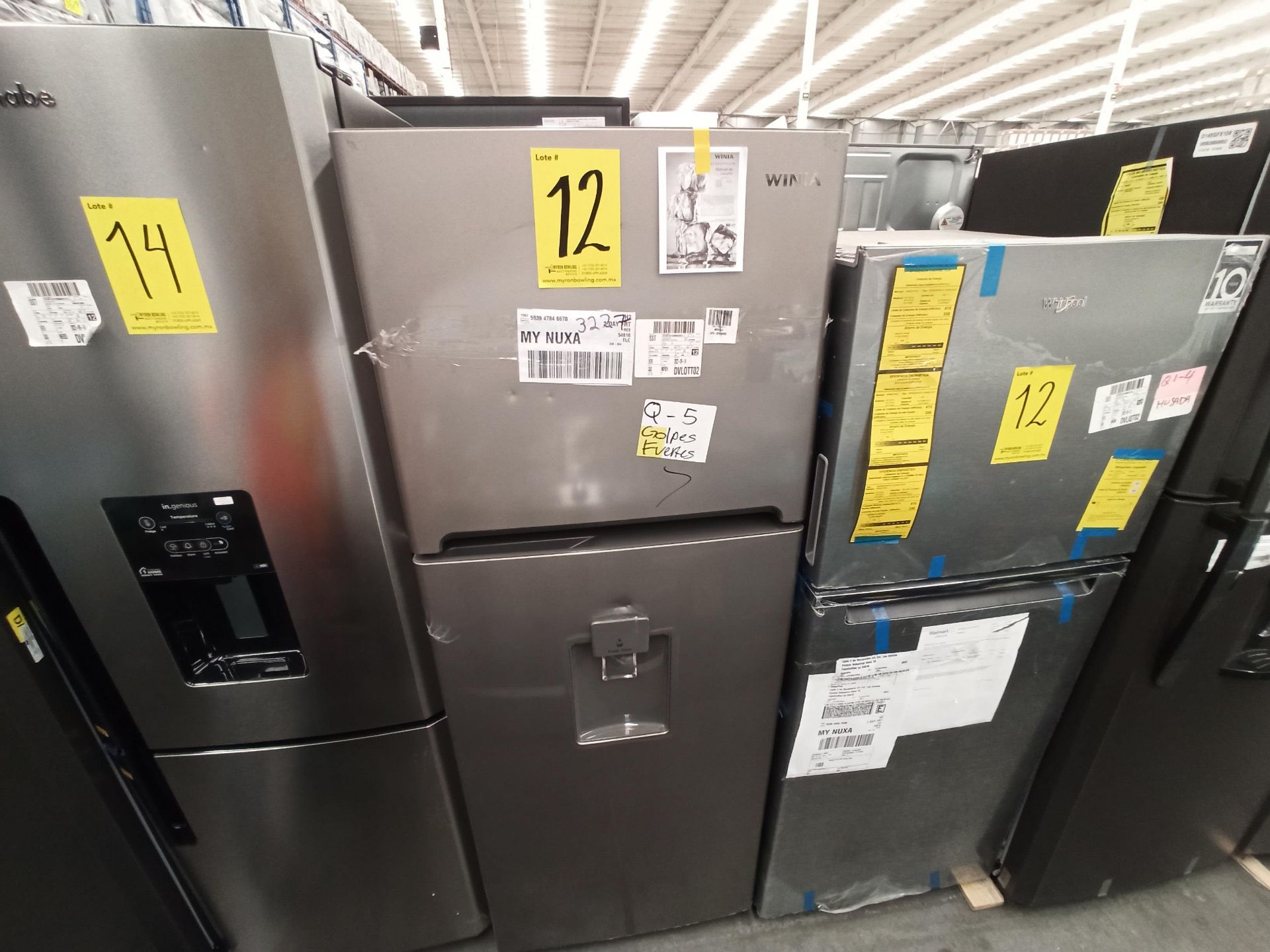 Lote de 2 refrigeradores contiene: 1 Refrigerador Marca WHIRLPOOL, Modelo WT1230K, Serie VSB3739992 - Image 10 of 18