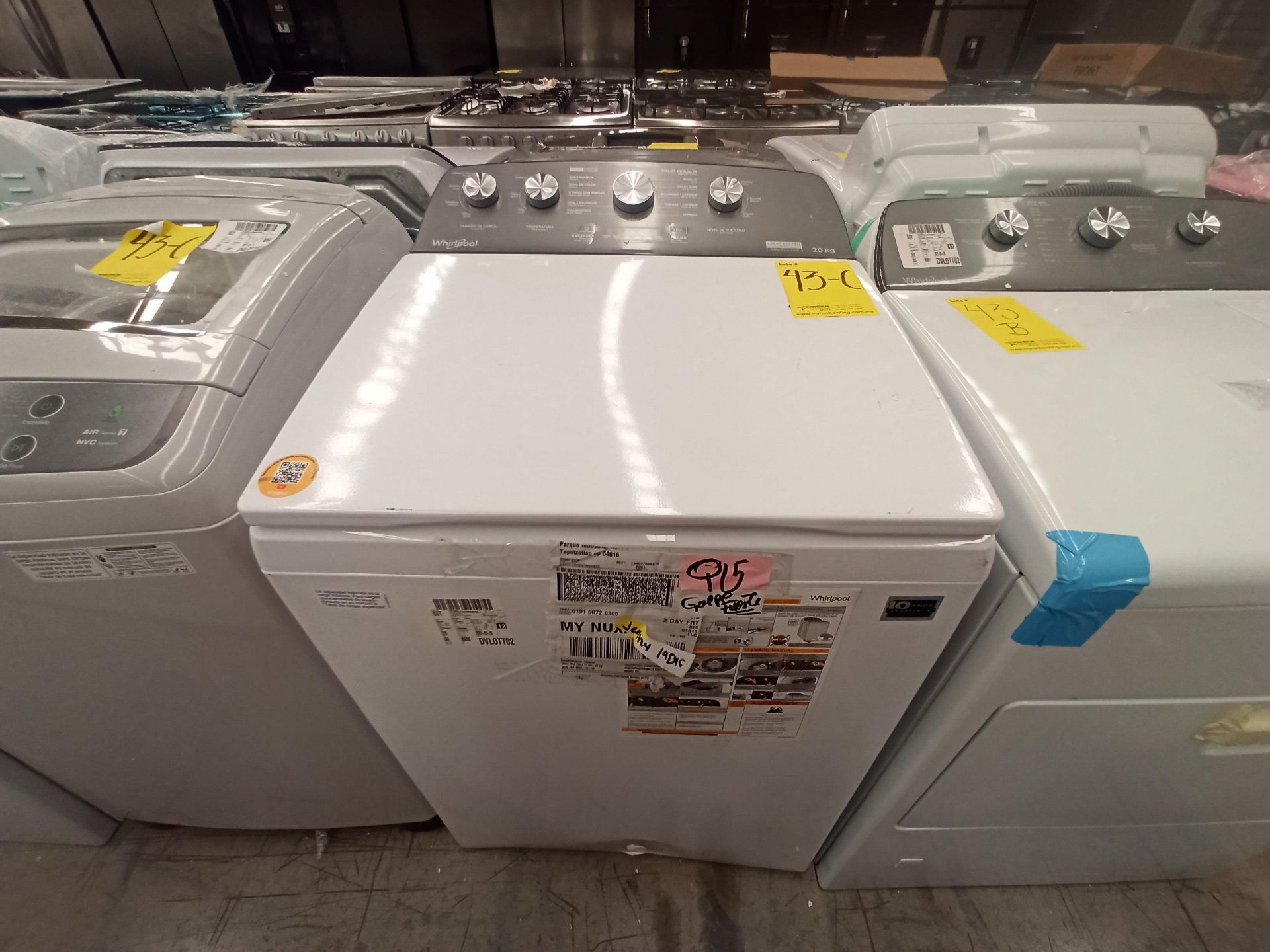 Lote de 2 Lavadoras contiene: 1 Lavadora de 20 KG Marca WHIRLPOOL, Modelo 8MWTW2024MJM0, Serie HLB2 - Image 2 of 18