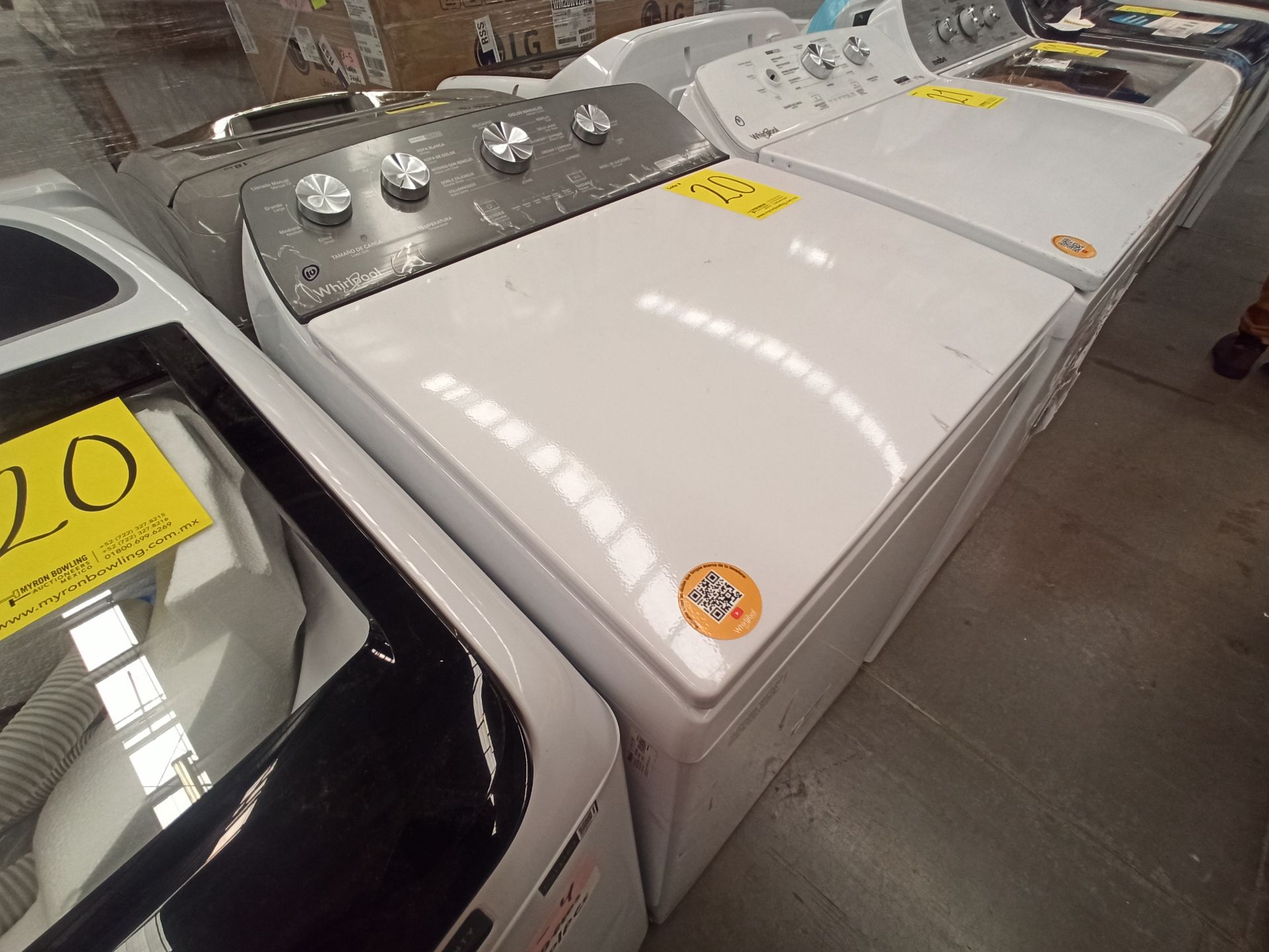 Lote de 2 Lavadoras contiene: 1 Lavadora de 19 KG Marca SAMSUNG, Modelo WA19T6260BV, Serie N/D, Col - Image 5 of 18