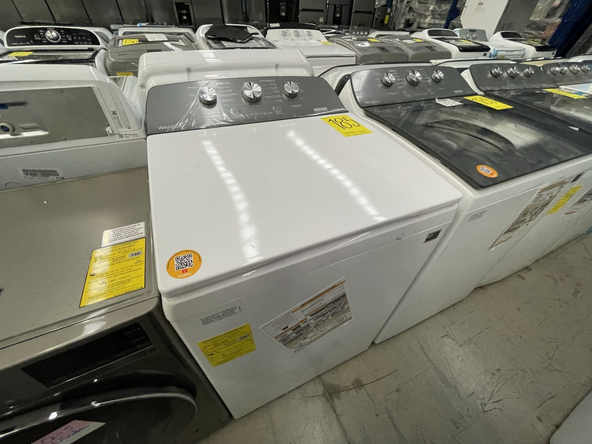 Lote de 2 Lavadoras contiene: 1 Lavadora de 18 KG Marca WHIRLPOOL, Modelo 7MWFC6820LW0, Serie CB010 - Image 5 of 16