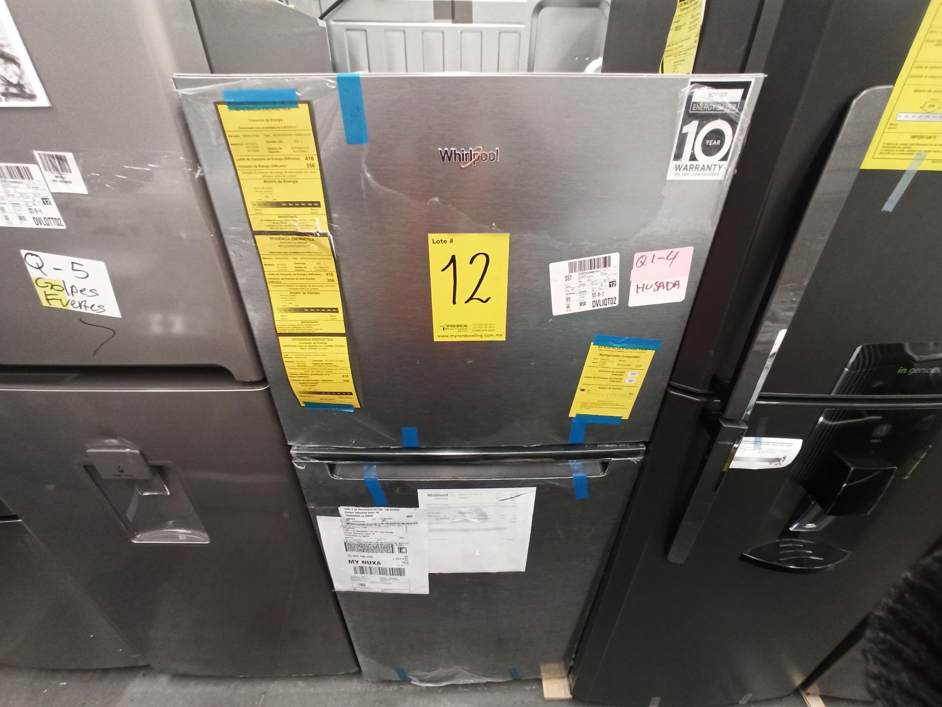 Lote de 2 refrigeradores contiene: 1 Refrigerador Marca WHIRLPOOL, Modelo WT1230K, Serie VSB3739992 - Image 2 of 18