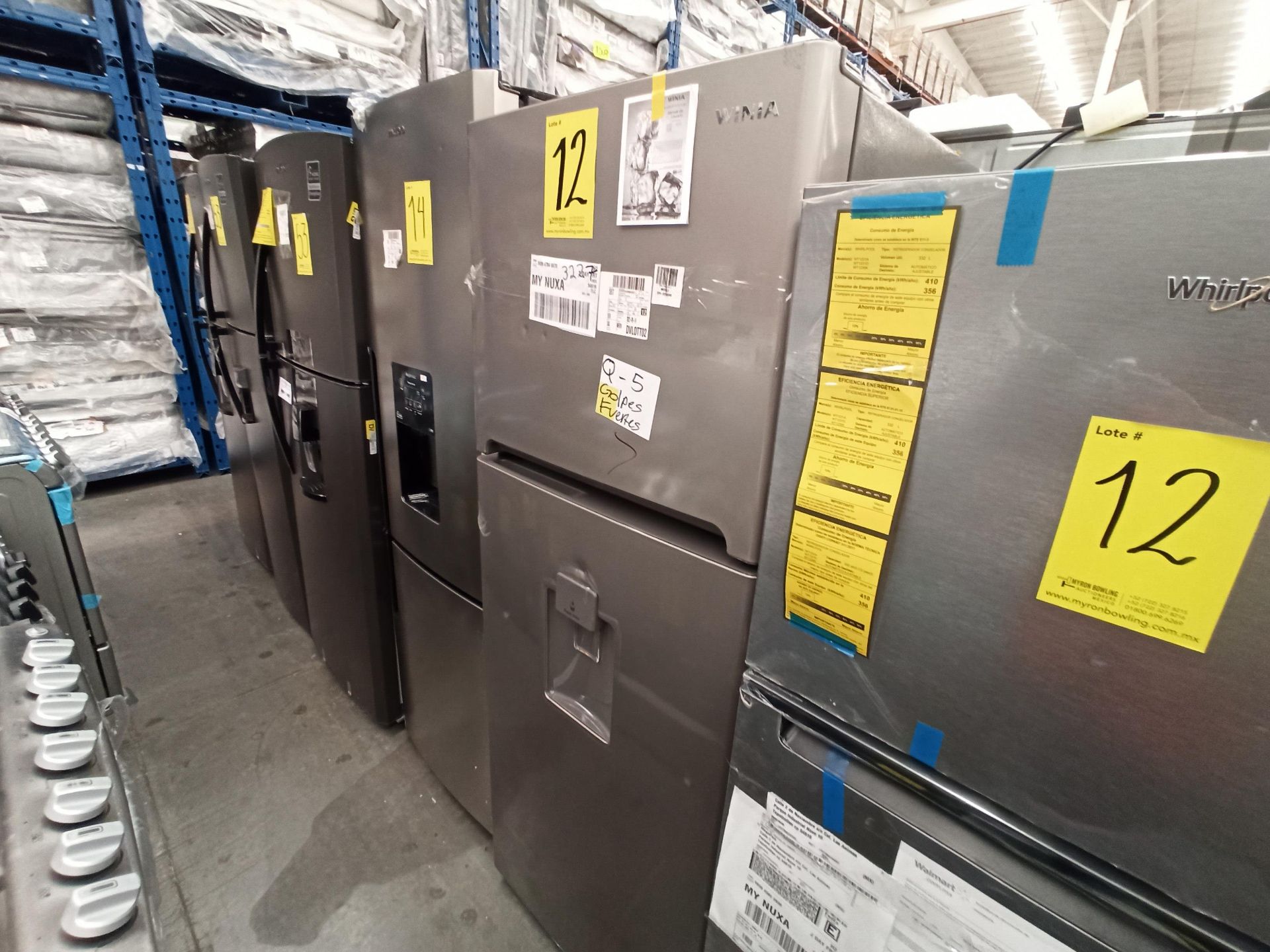Lote de 2 refrigeradores contiene: 1 Refrigerador Marca WHIRLPOOL, Modelo WT1230K, Serie VSB3739992 - Image 14 of 18