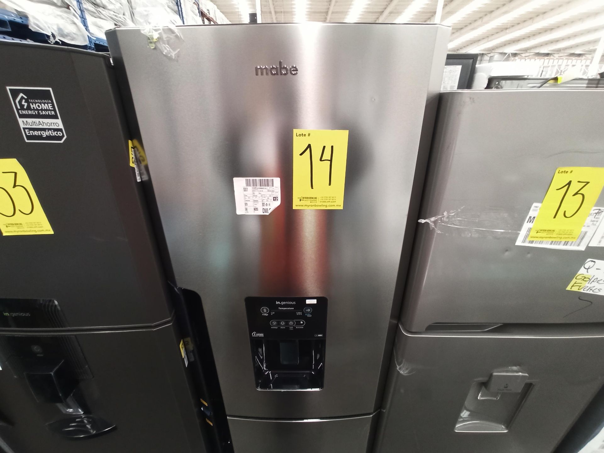 1 Refrigerador con dispensador de agua Marca MABE, Modelo RMB300IZMRXA, Serie 2210B408141, Color GR - Image 2 of 9