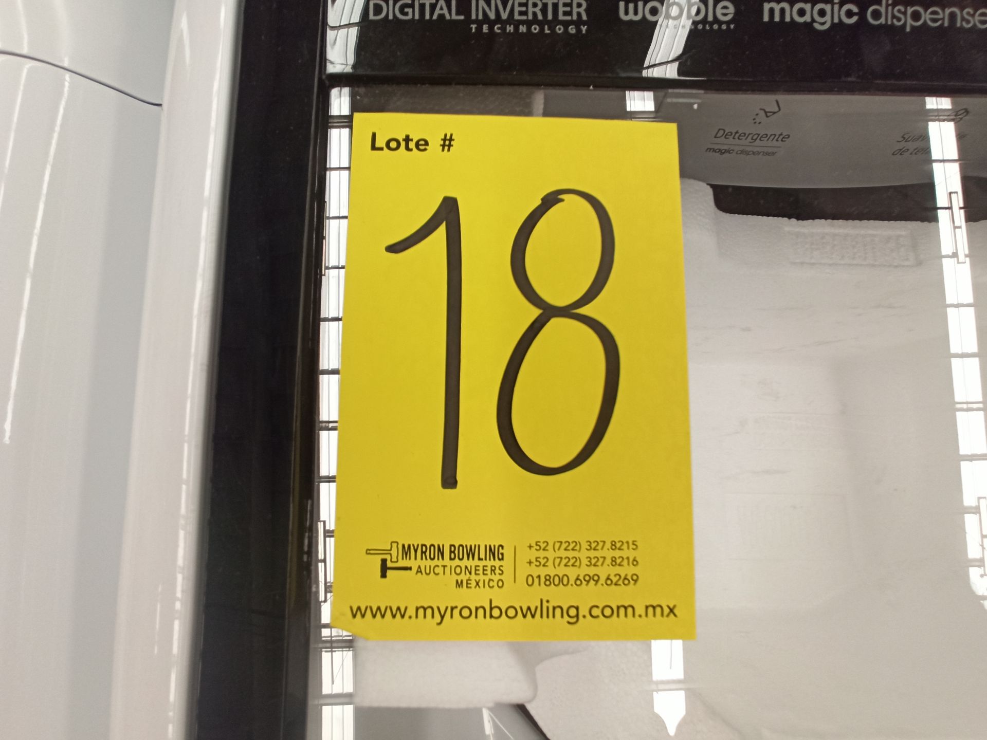 Lote de 2 Lavadoras contiene: 1 Lavadora de 19 KG Marca SAMSUNG, Modelo WA19T6260BV, Serie N/D, Col - Image 8 of 11