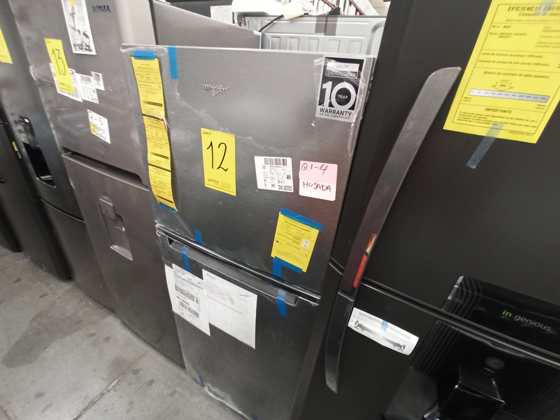 Lote de 2 refrigeradores contiene: 1 Refrigerador Marca WHIRLPOOL, Modelo WT1230K, Serie VSB3739992 - Image 3 of 18