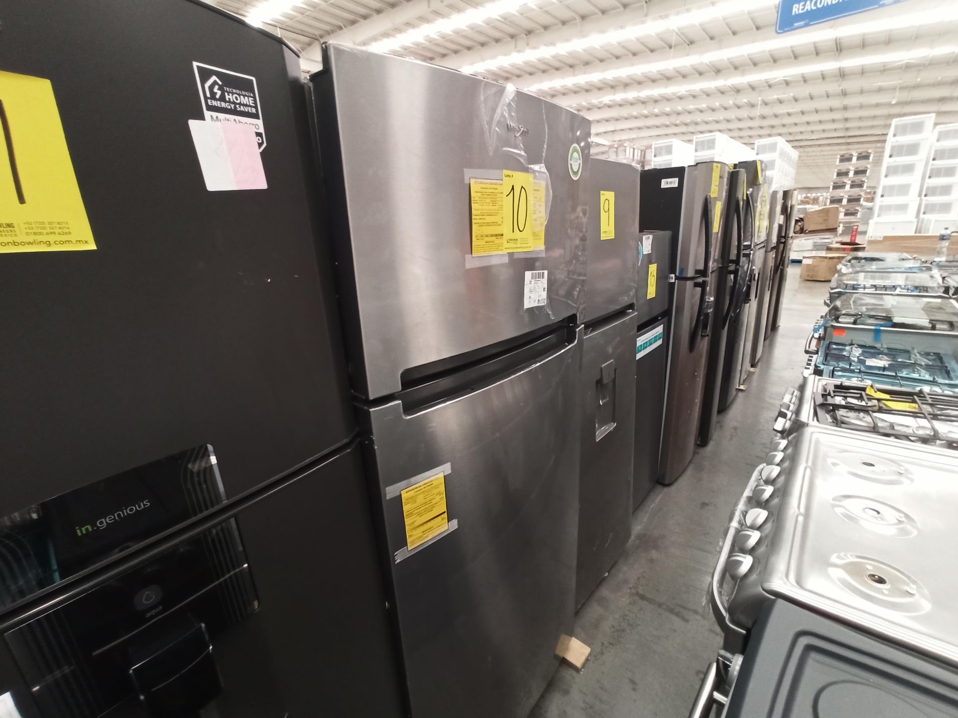 Lote de 2 refrigeradores contiene: 1 Refrigerador Marca WHIRLPOOL, Modelo WT1818A, Serie 878989, Co - Image 5 of 16