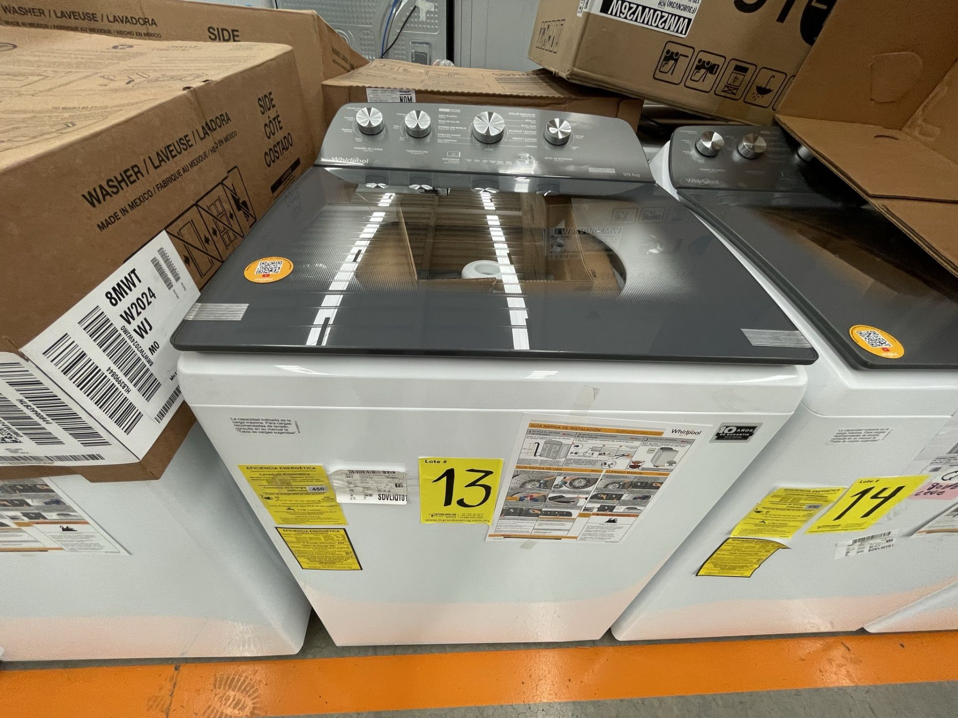 (EQUIPO NUEVO) 1 Lavadora de 20 KG, Marca WHIRPOOL, Modelo 8MWTW2024JWM0, Serie HLB749817, Color BL - Image 2 of 8