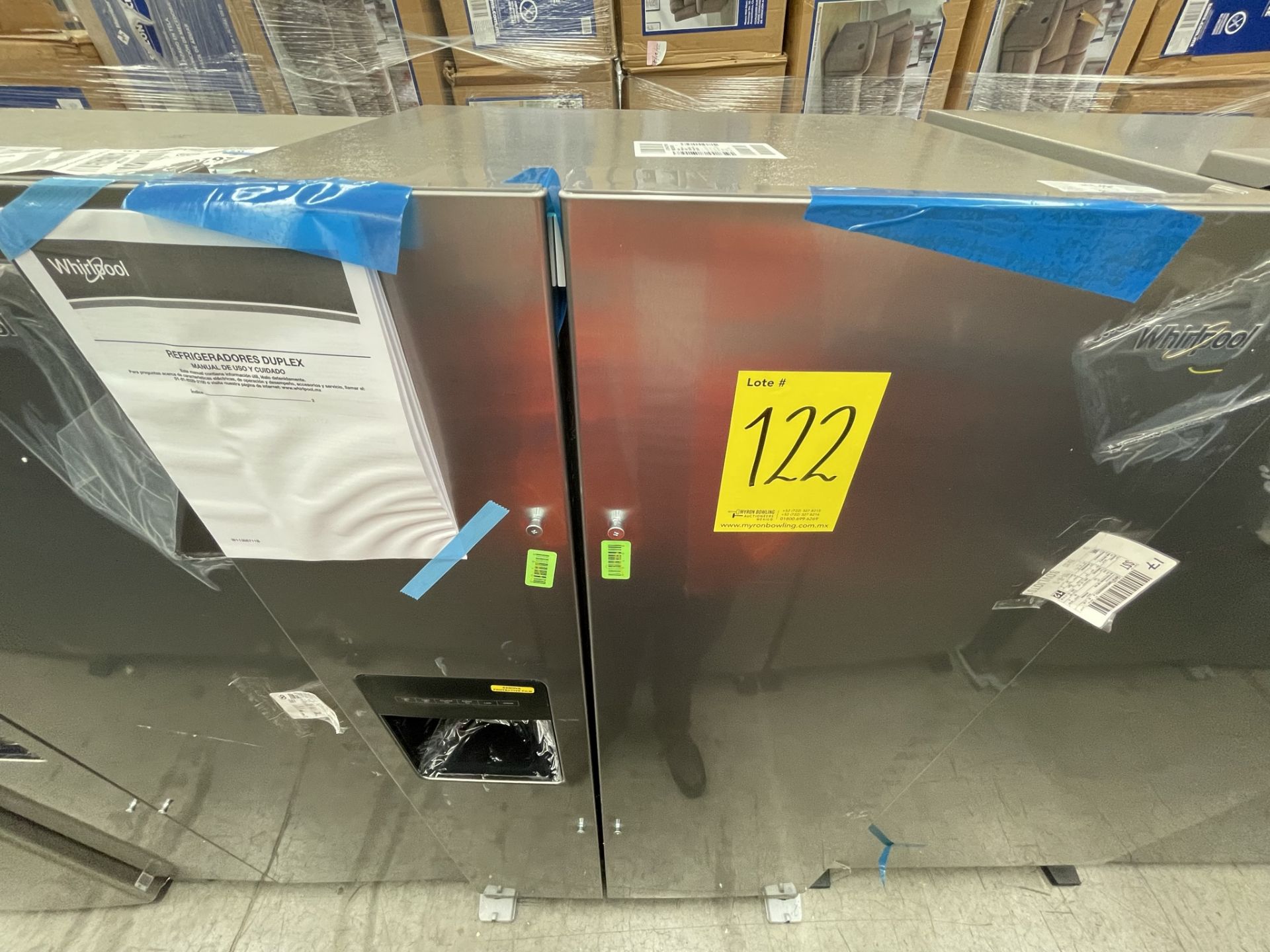(EQUIPO NUEVO) 1 Refrigerador con dispensador de agua Marca WHIRLPOOL, Modelo WD2620S, Serie 795780 - Image 2 of 9