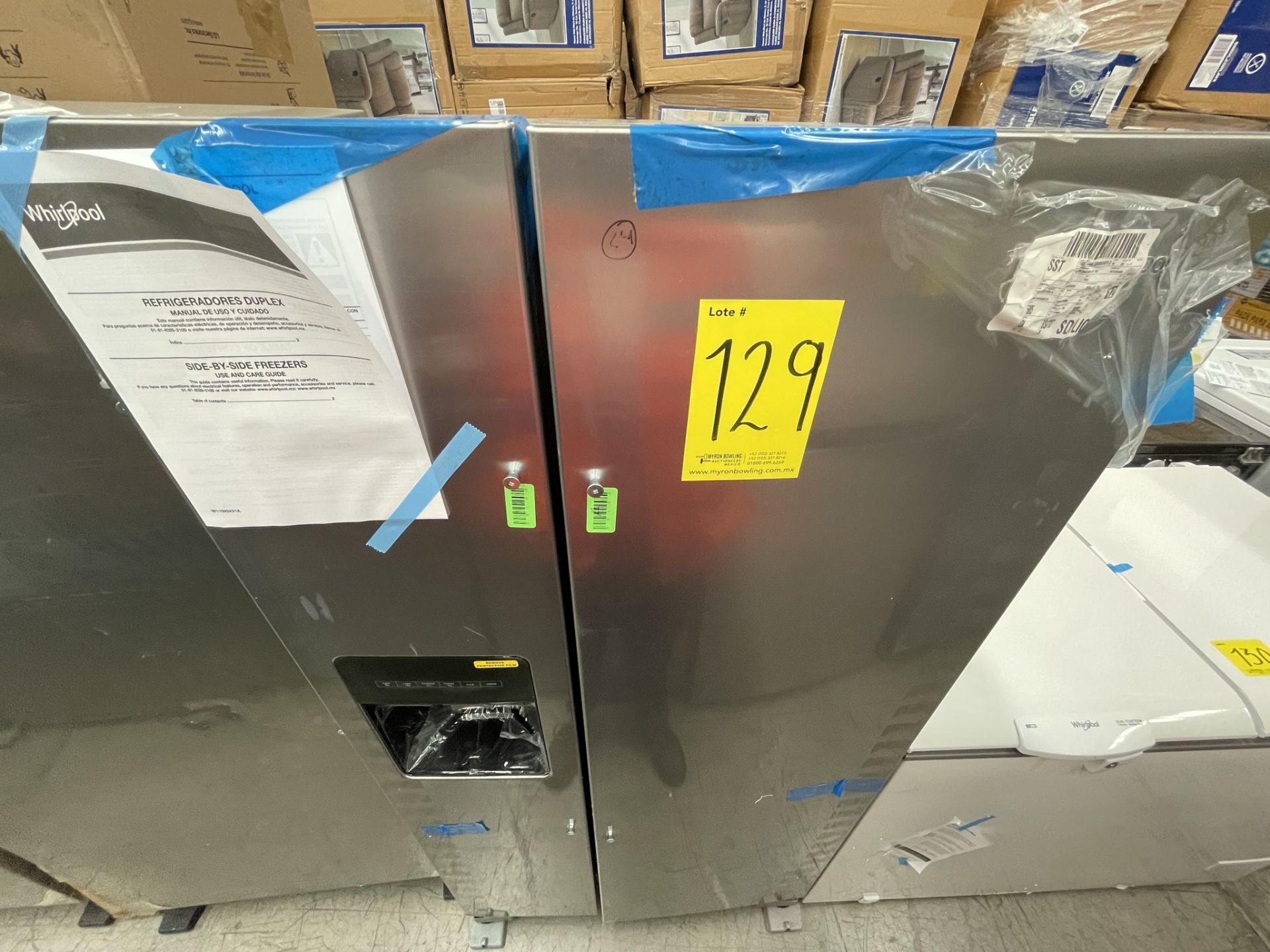 (EQUIPO NUEVO) 1 Refrigerador con dispensador de agua Marca WHIRLPOOL, Modelo WD2620S, Serie 363901 - Image 2 of 8