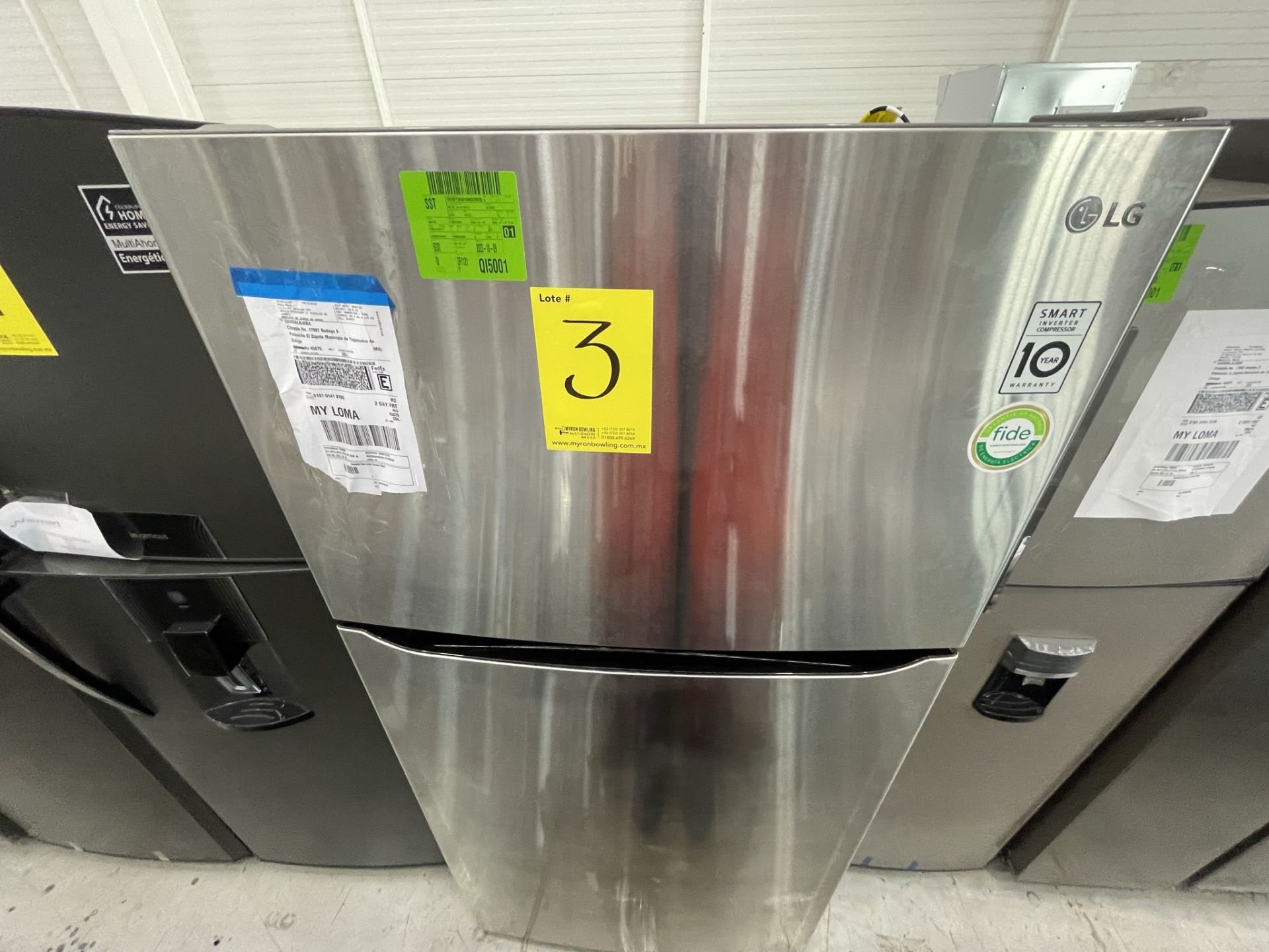 Lote de 2 Refrigeradores contiene: 1 Refrigerador Marca LG, Modelo GT24BS, Serie T1C953, Color Gris - Image 8 of 23