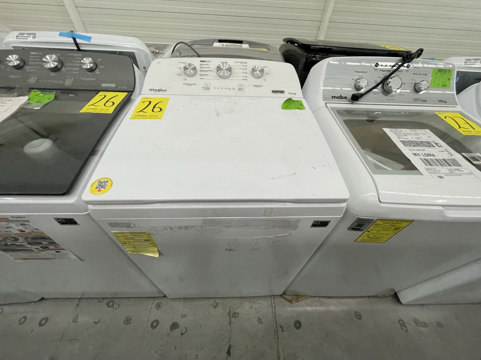 Lote de 2 Lavadoras contiene: 1 Lavadora de 22 KG Marca WHIRLPOOL, Modelo 8MWTW224WJM0, Serie HLB46 - Image 2 of 10