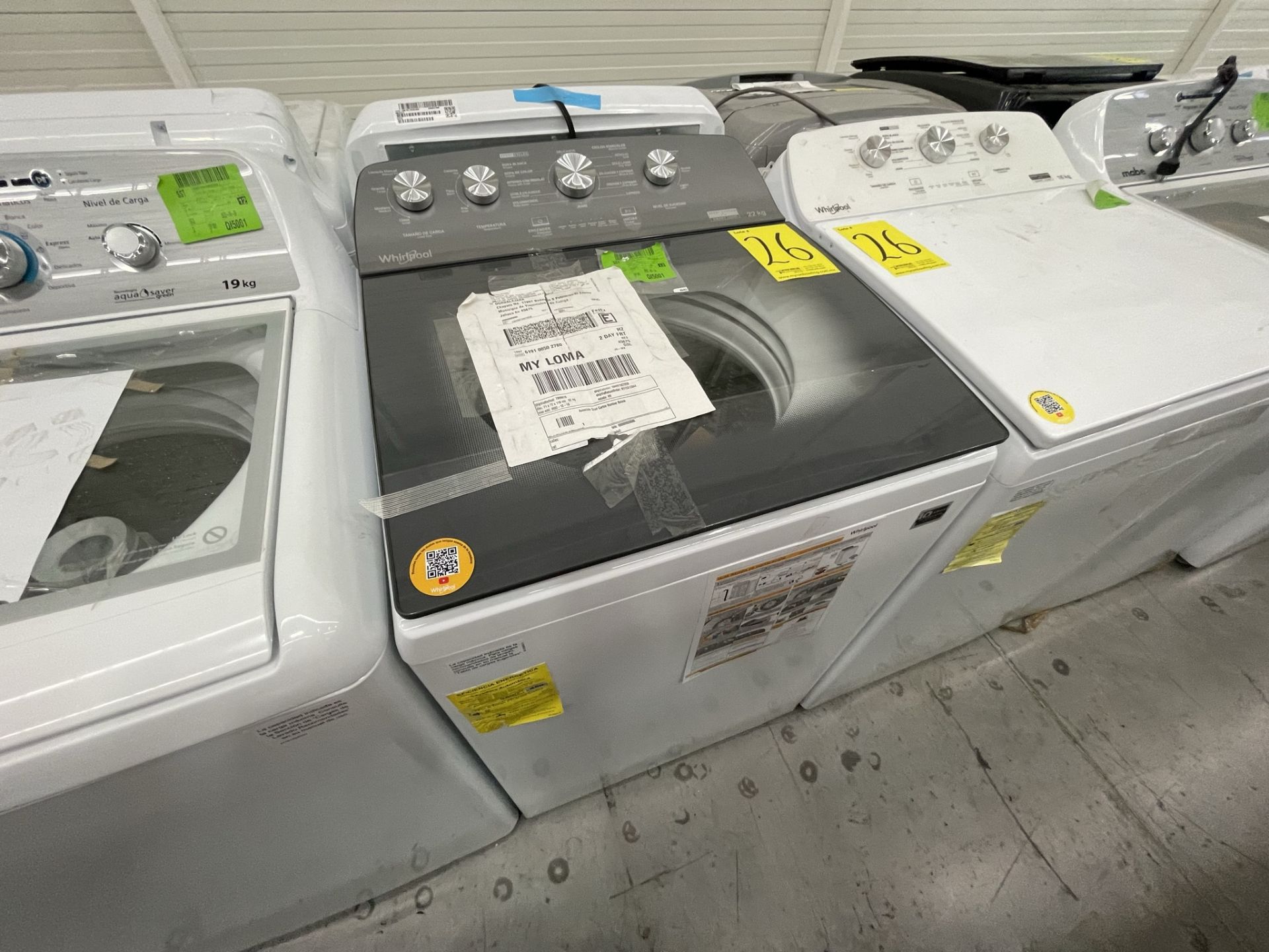 Lote de 2 Lavadoras contiene: 1 Lavadora de 22 KG Marca WHIRLPOOL, Modelo 8MWTW224WJM0, Serie HLB46 - Image 6 of 10