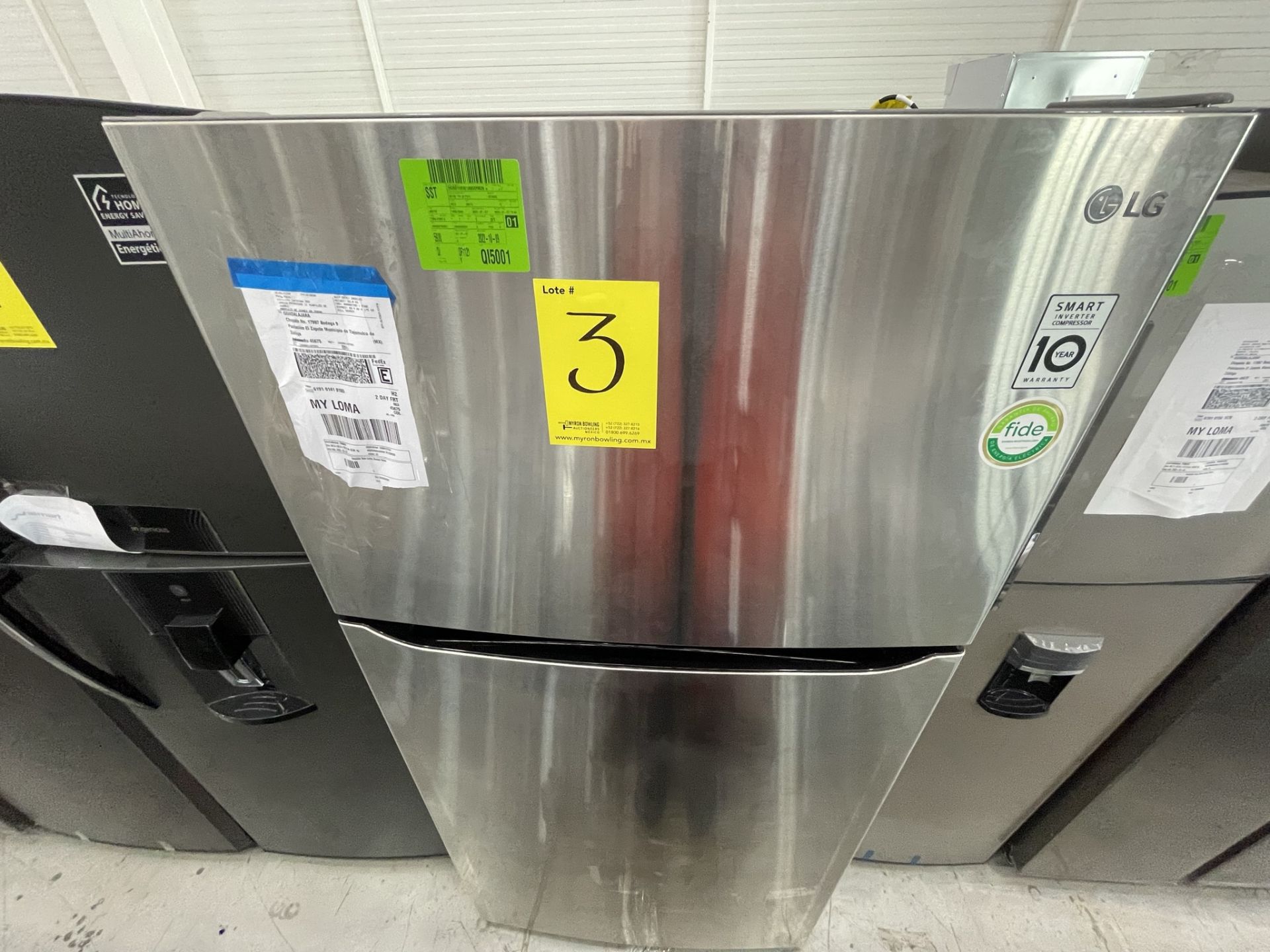 Lote de 2 Refrigeradores contiene: 1 Refrigerador Marca LG, Modelo GT24BS, Serie T1C953, Color Gris - Image 9 of 23