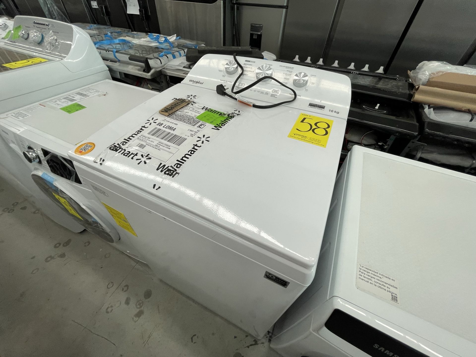 Lote de 2 Lavadoras contiene: 1 Lavasecadora de 12/5 KG Marca SAMSUNG, Modelo WD12TT04DBE, Serie 80 - Image 4 of 10